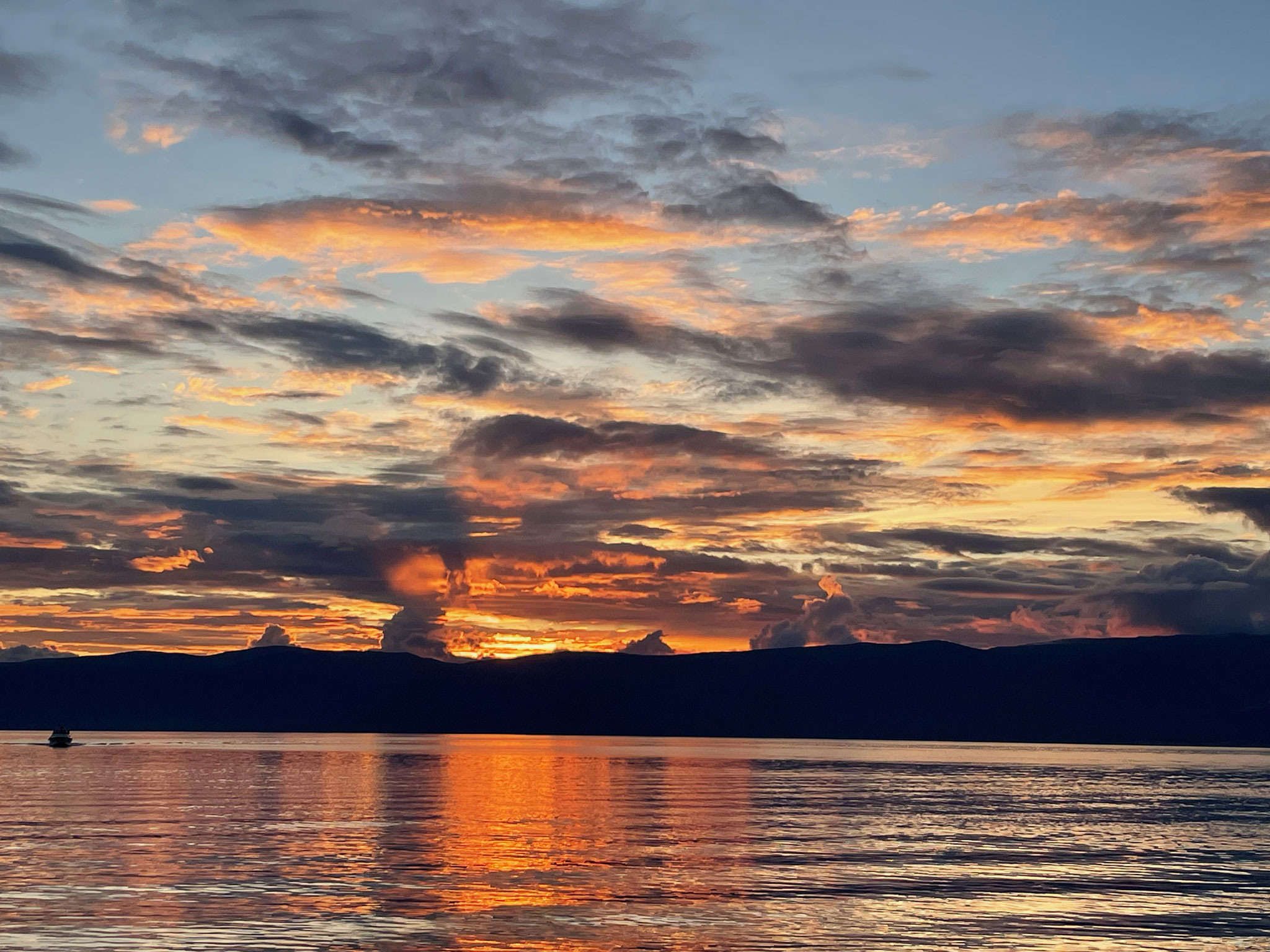 Sunset at Lake Baikal (Olkhon Island)