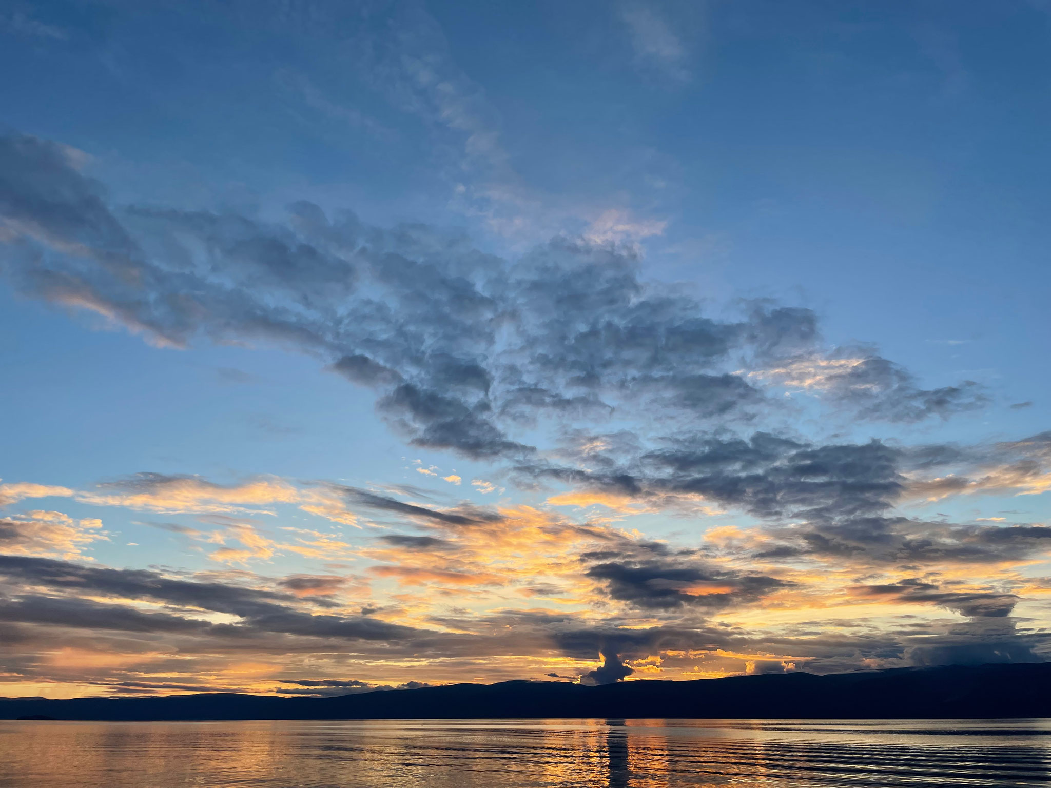 Sunset at Lake Baikal (Olkhon Island)