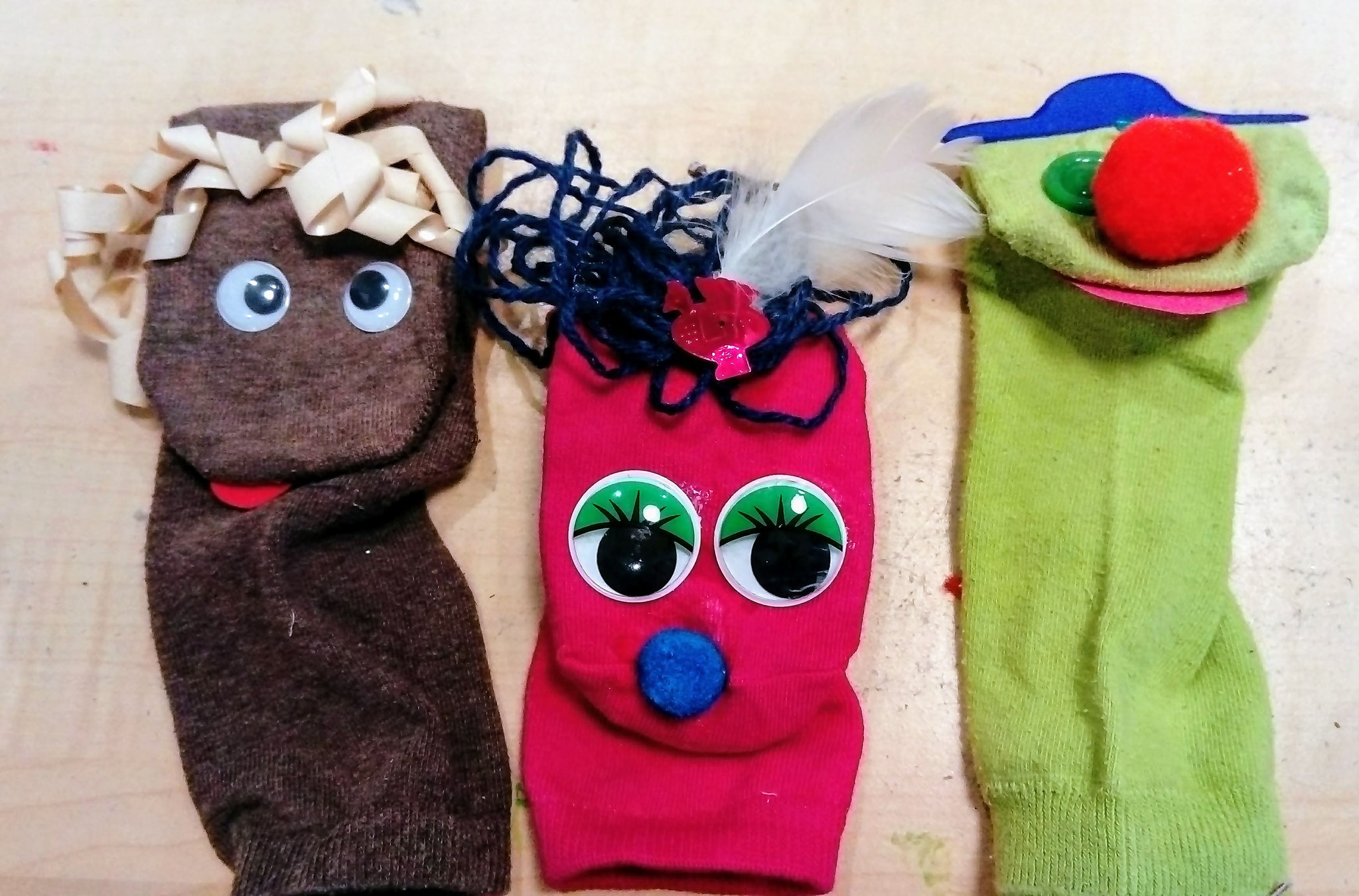 ATELIER MARIONNETTES EN CHAUSSETTES