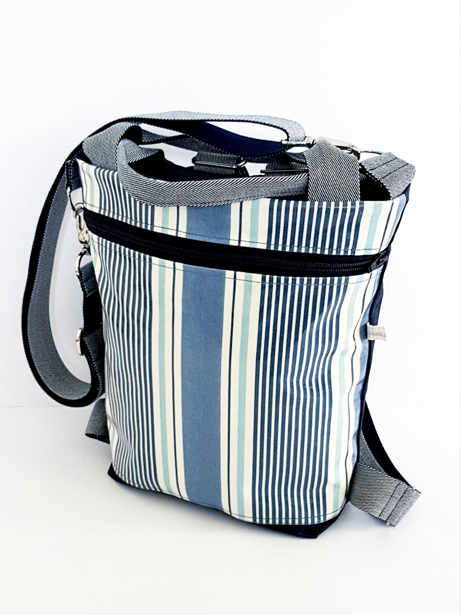 3in1 Bag M, waxed Canvas kombiniert mit Wachstuch, verkauft
