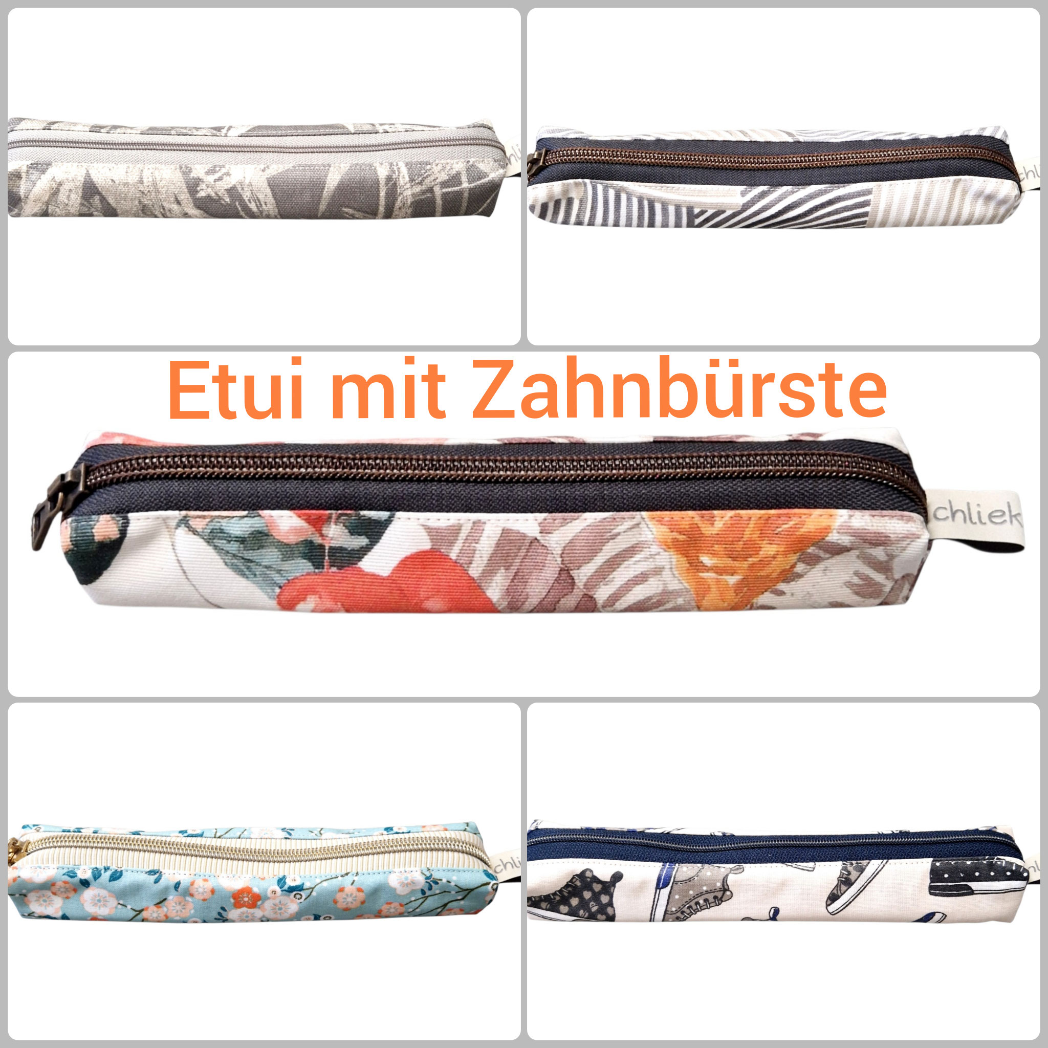 Etui für/mit Zahnbürste