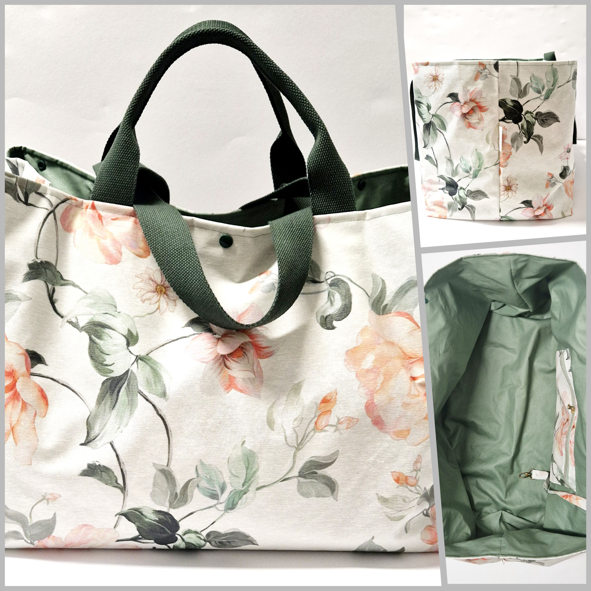 Badetasche XXL Blumen