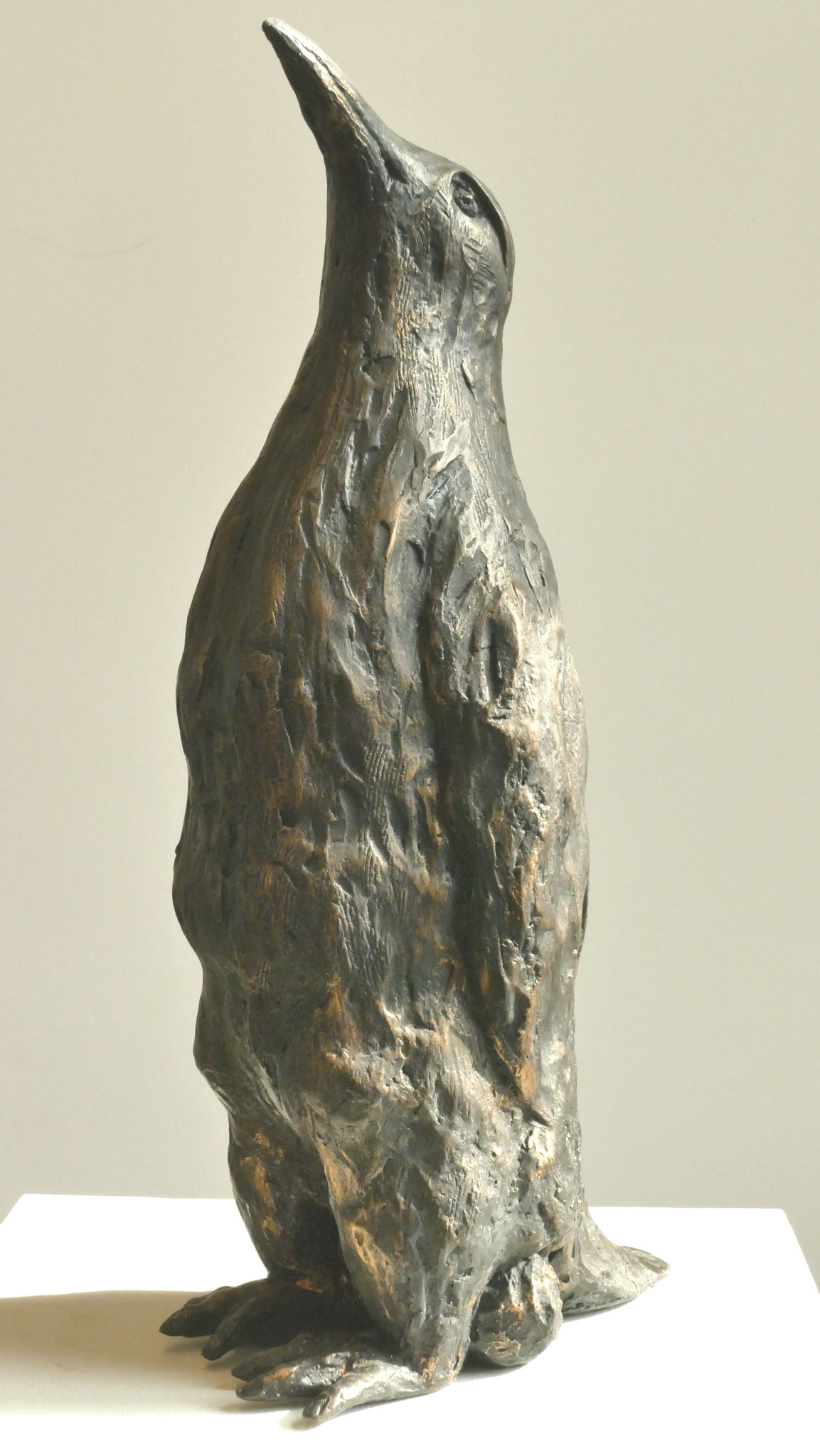 Vaterliebe ( Pinguin), aus feiner Bronze,  Auflage: 12 Exemplare