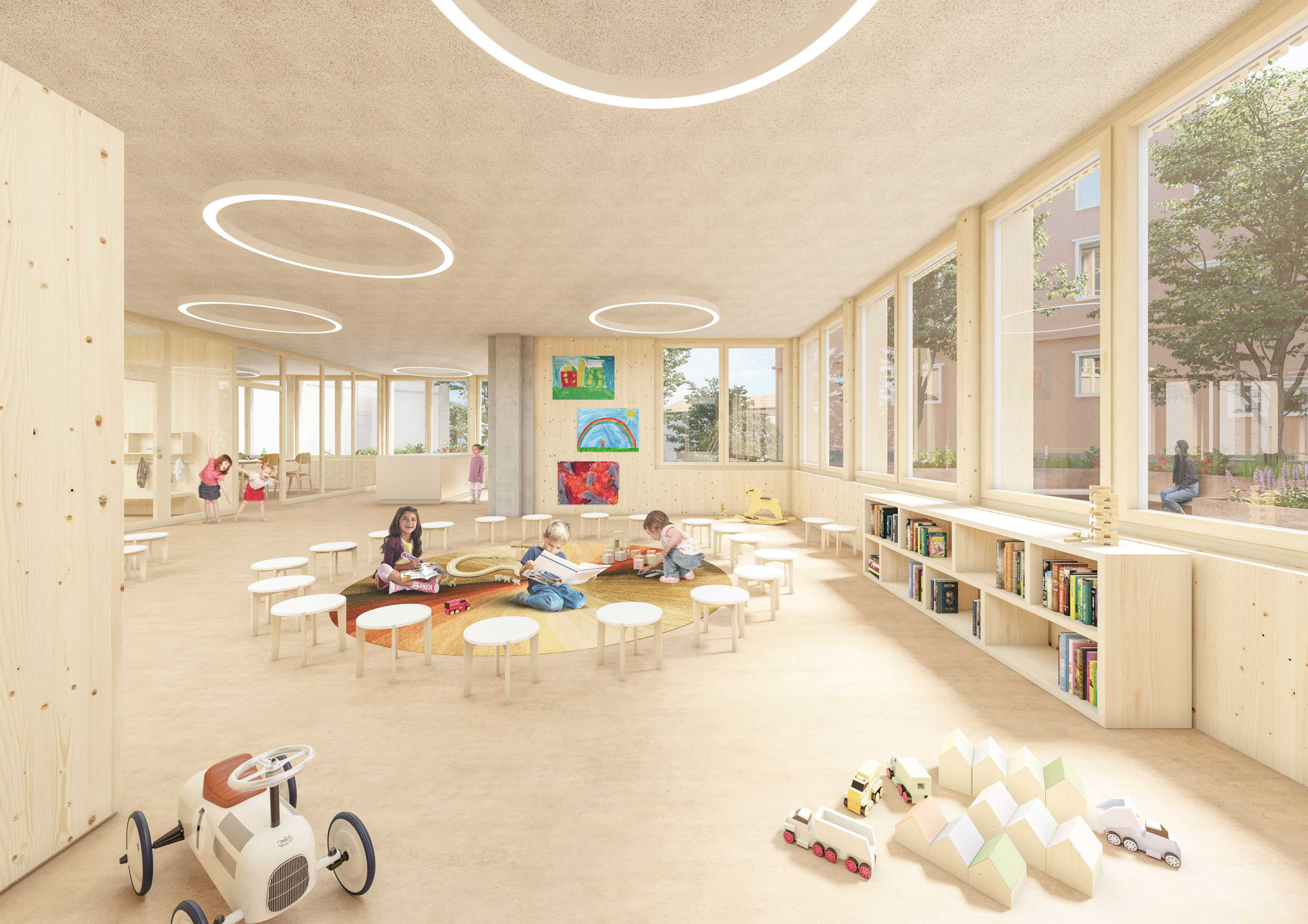 Innenvisualisierung Pestalozzi Kindergarten Weinfelden