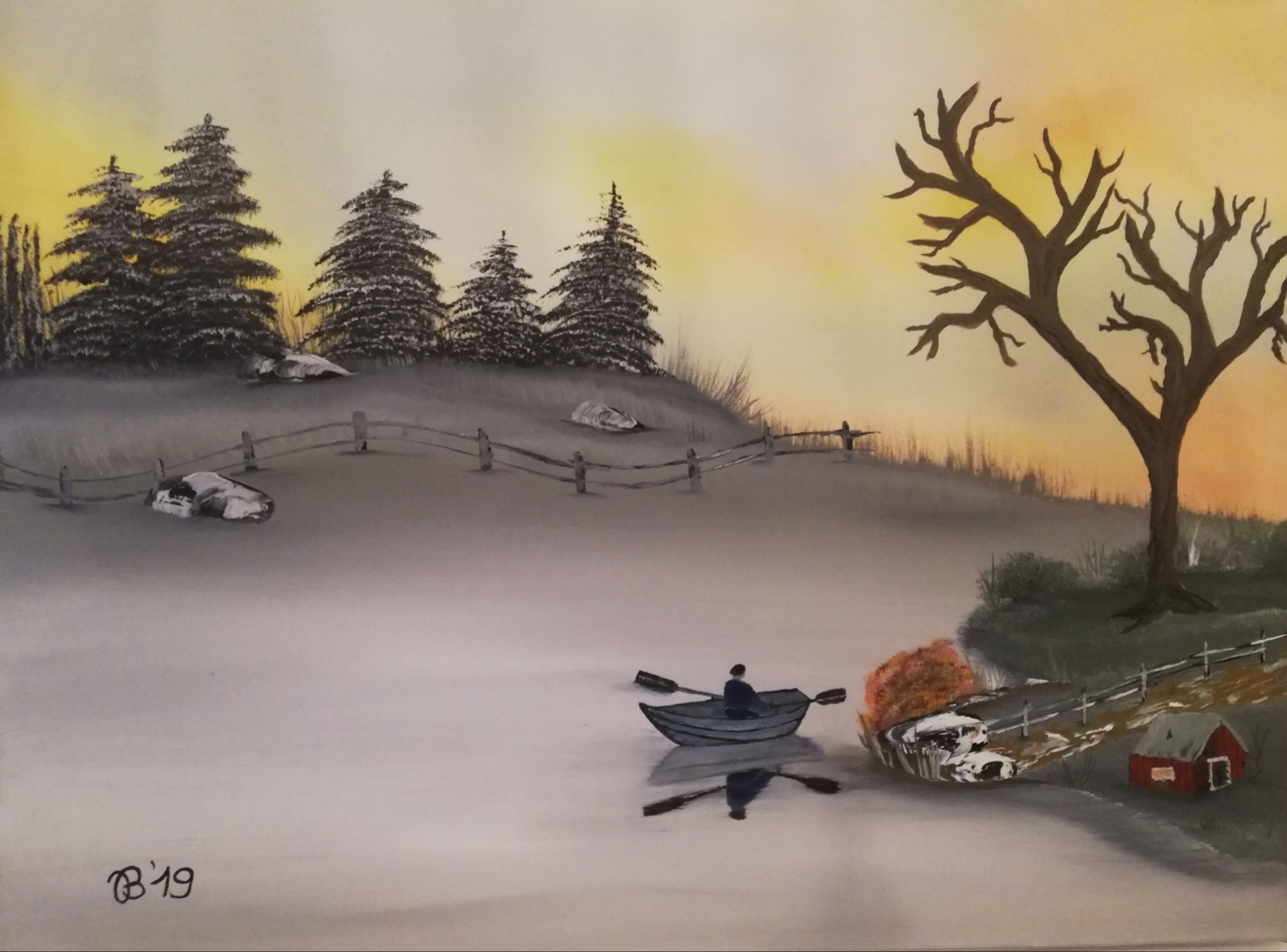 (56)     Rettendes Ufer     80 cm x 60 cm