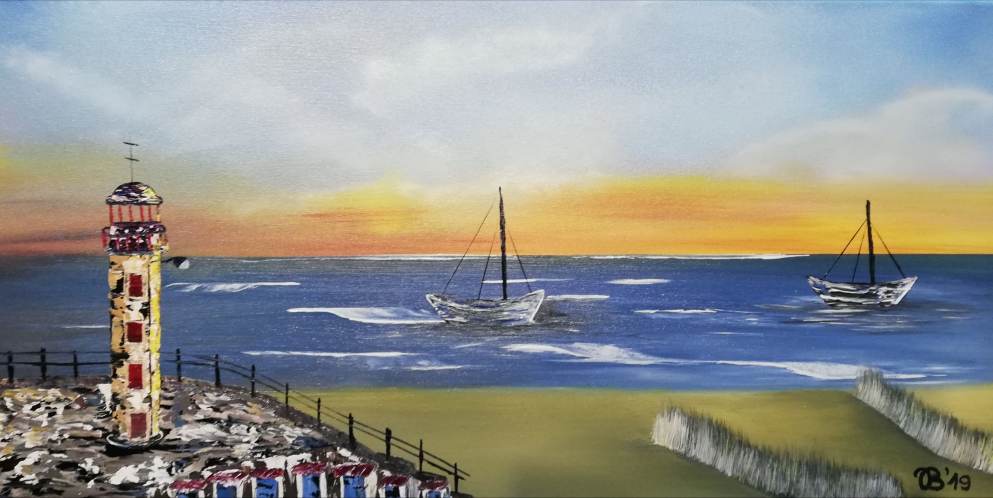 (57)     Leuchtturm 1     80 cm x 40 cm