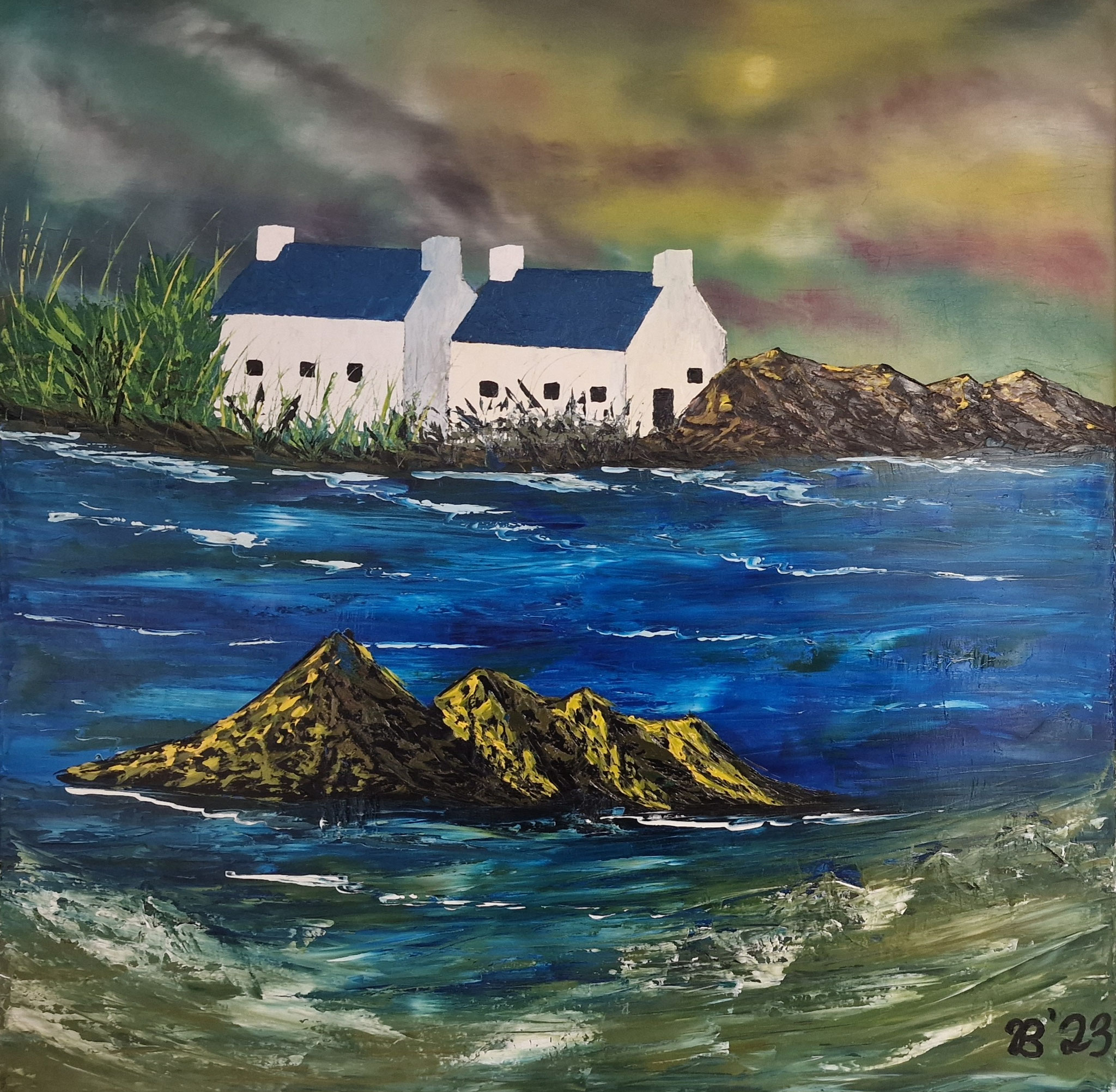 (133)     Bretonische Idylle     70 cm x 70 cm