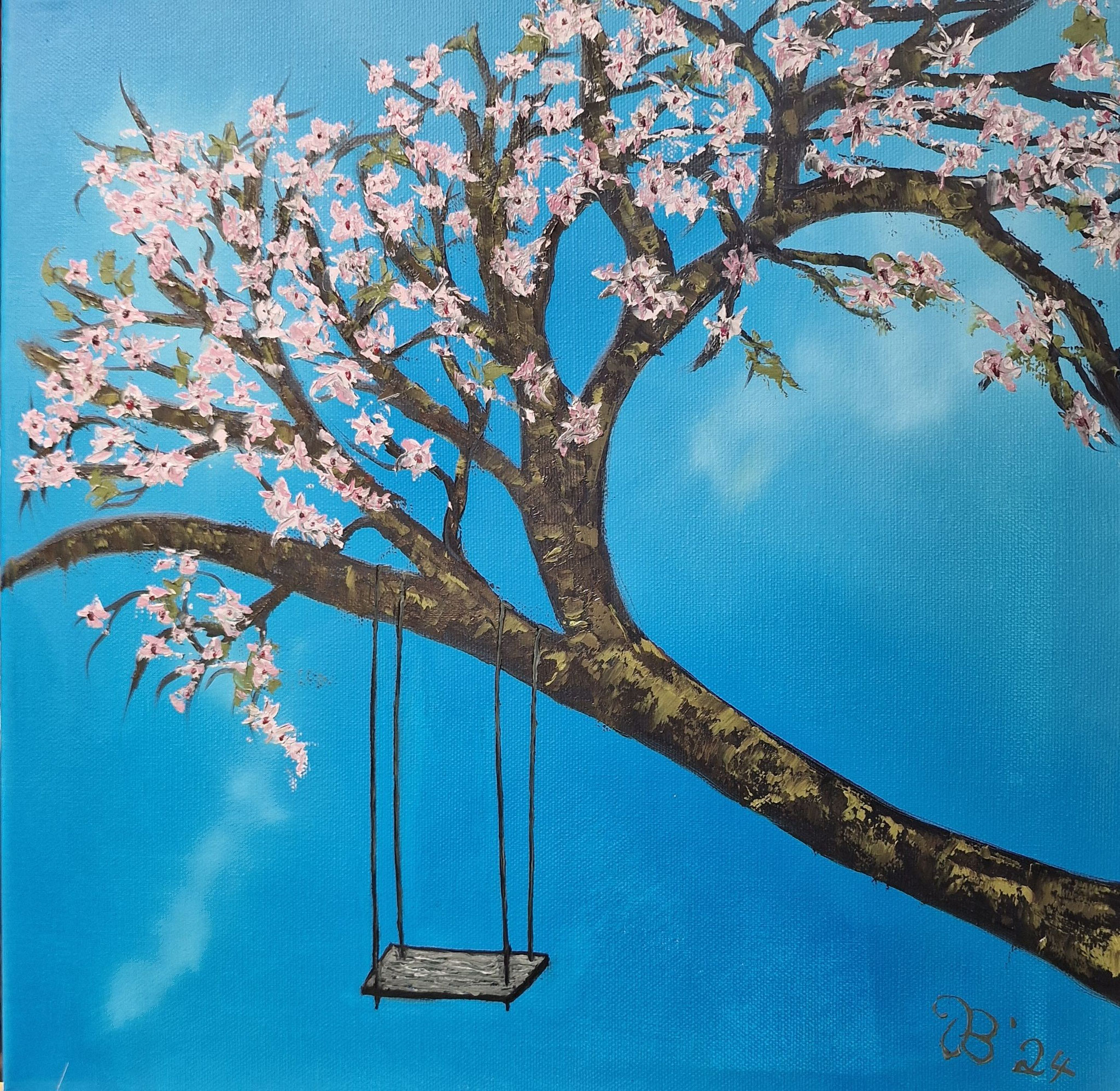 (148)     Endlich Frühling!     40 cm x 40 cm
