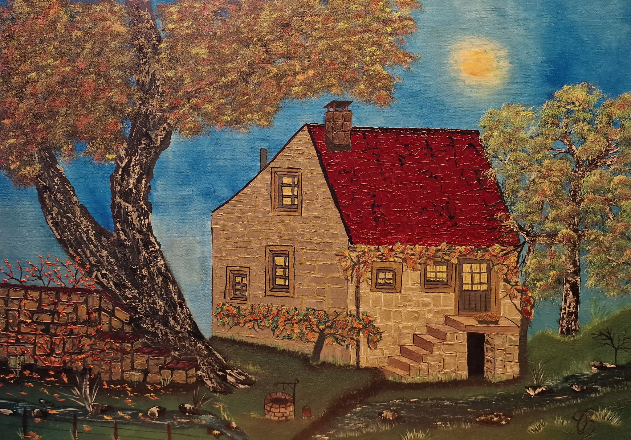 (168)     Ste Colombe     70 cm x 50 cm