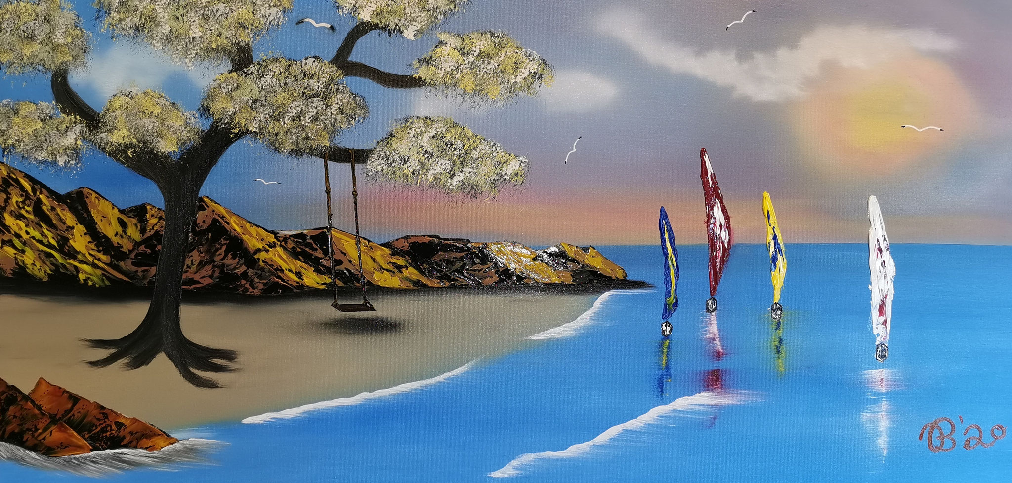 (23)     Segelregatta     70 cm x 50 cm