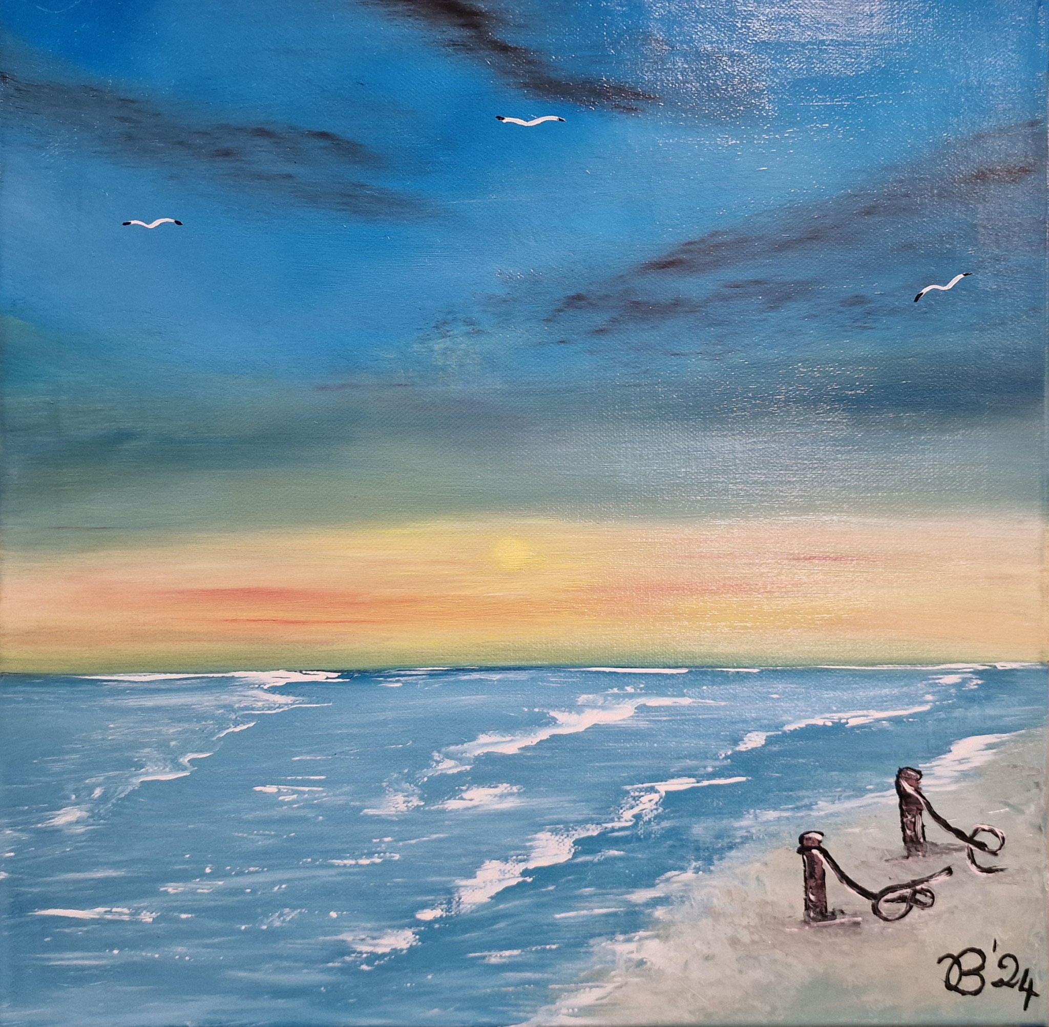 (145)     Seemöwen     40 cm x 40 cm