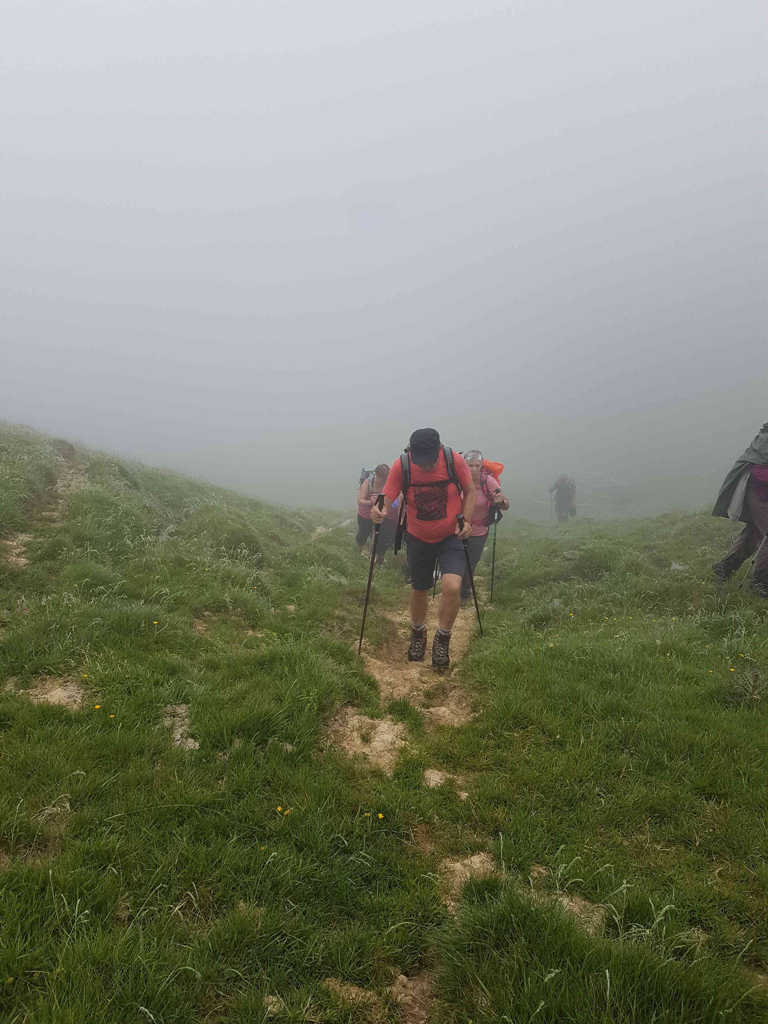 l'approche du Col d'Aran avec notre guide