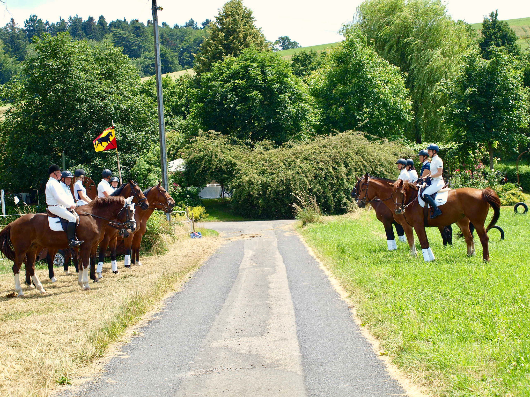 alle parat und in Aufstellung