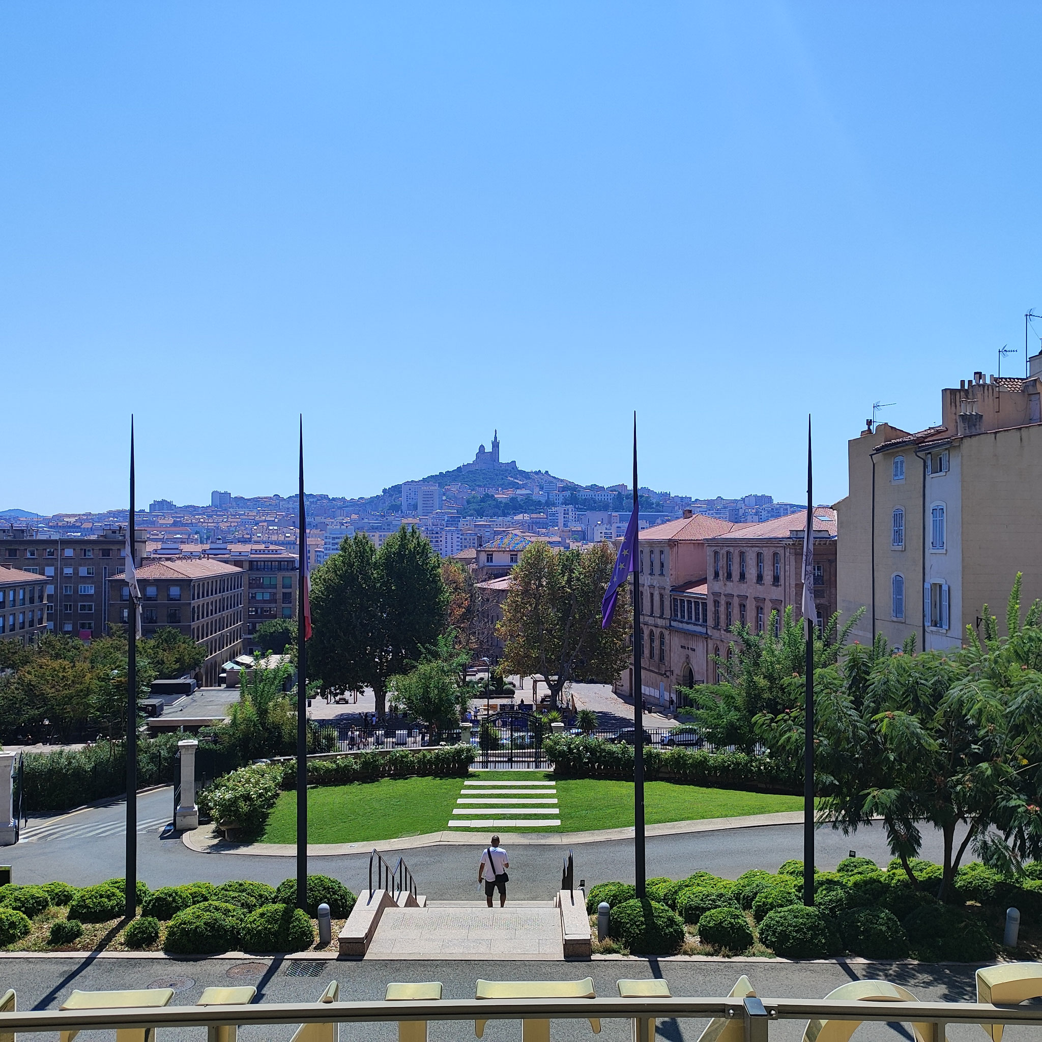 Vue de la terrasse Intercontinental Marseille