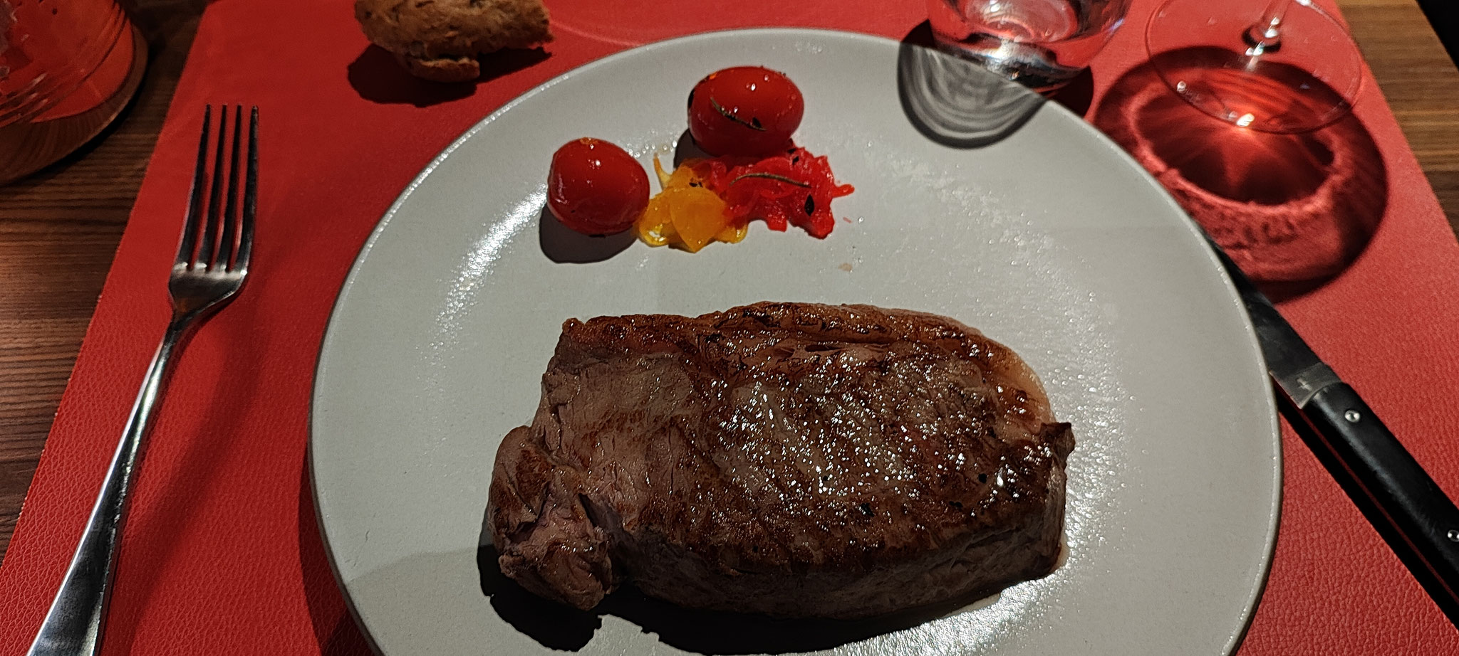 Faux filet au butcher cut à bord du msc seashore
