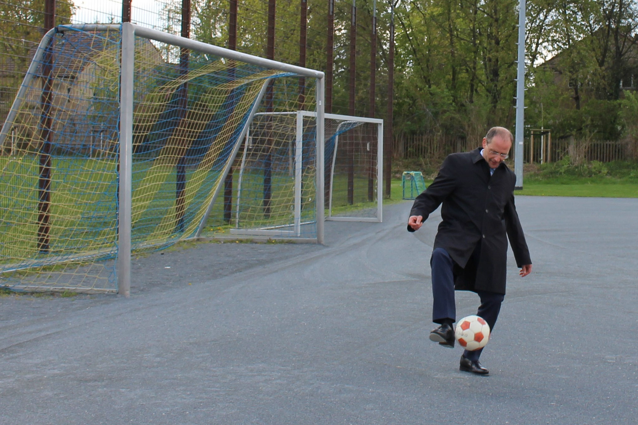 Sportminister Markus Ulbig in Aktion 