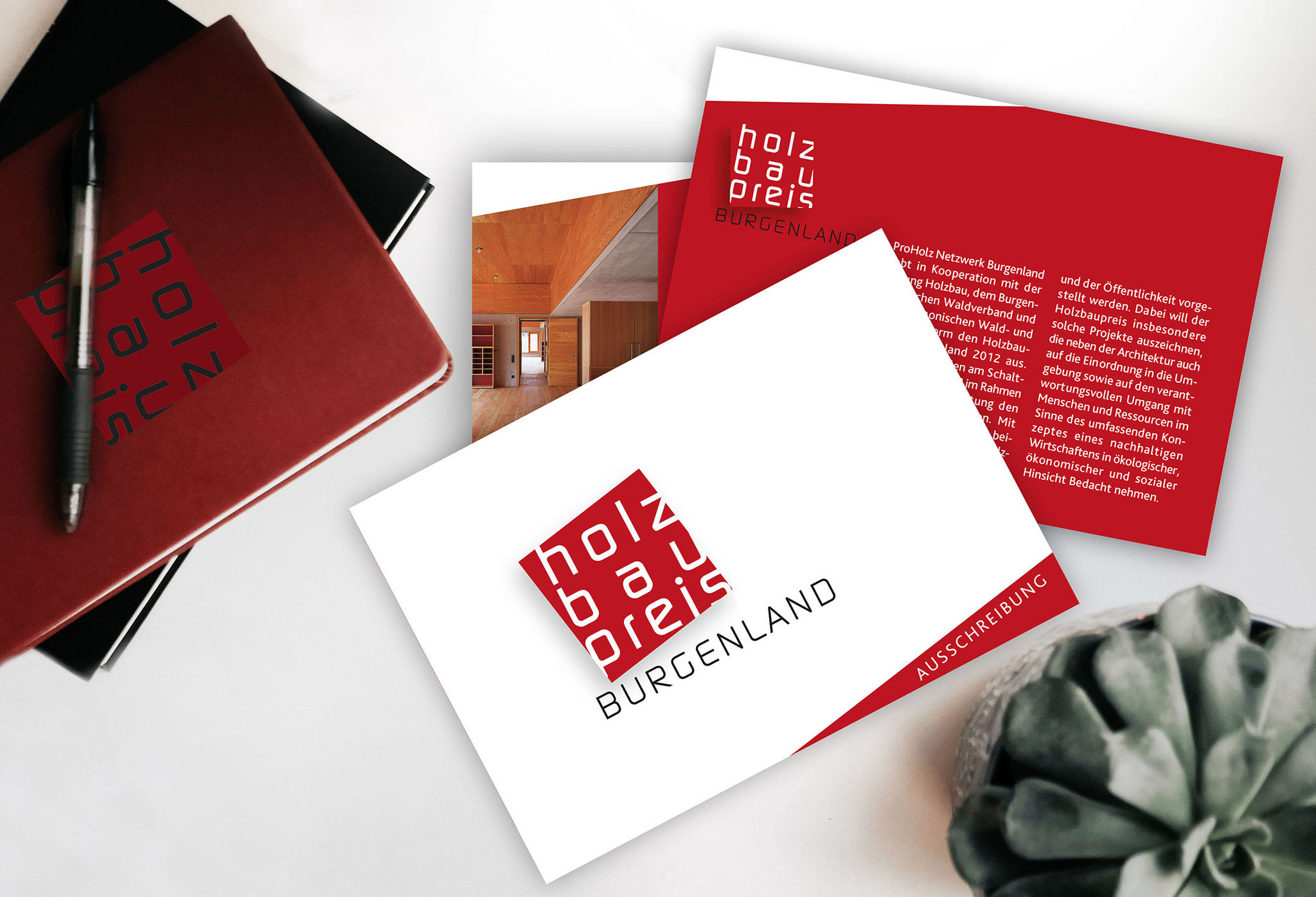Holzpreis Bgld | CI, Folder, Einladung