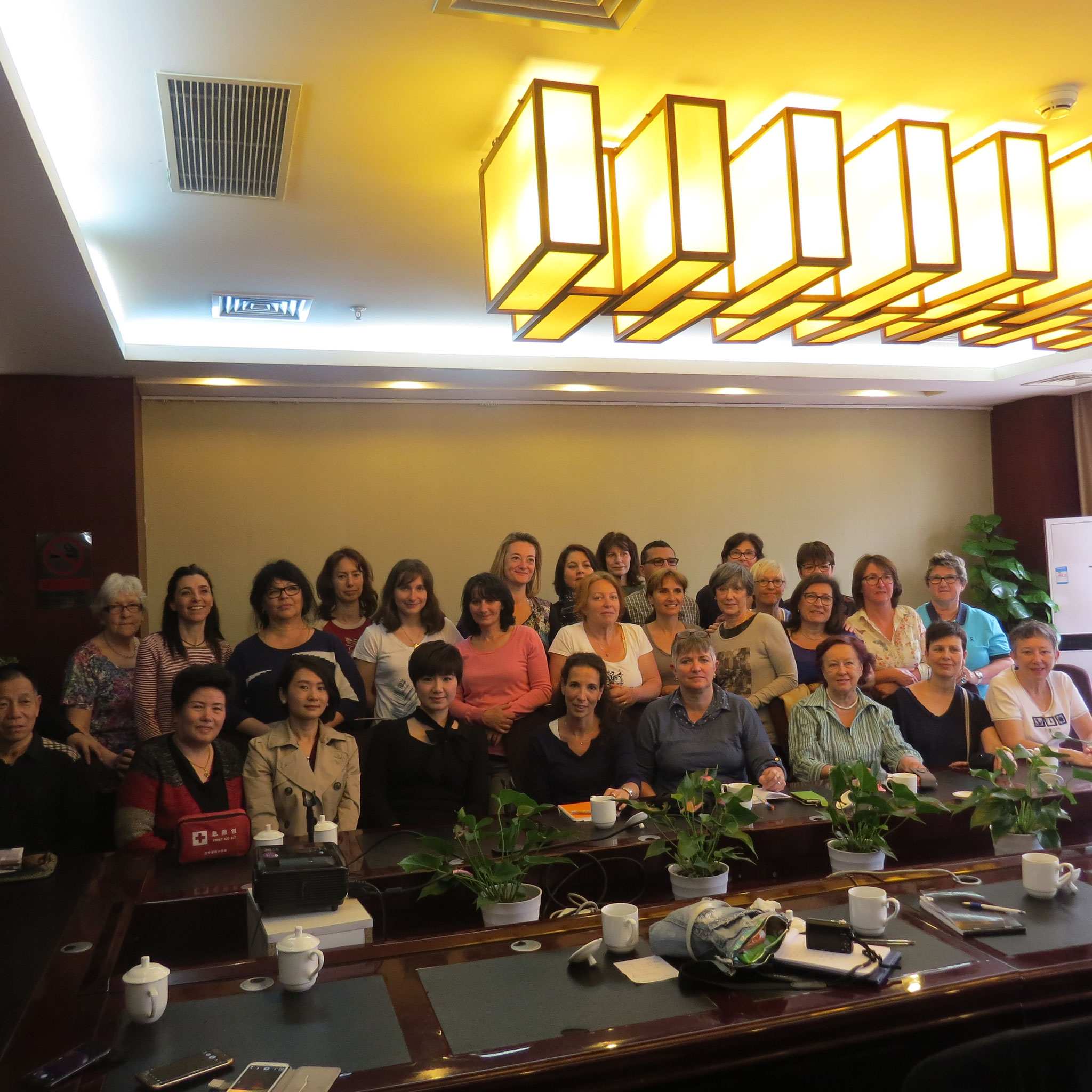 Rencontre avec les membres de la China Reflexology Association à Pékin