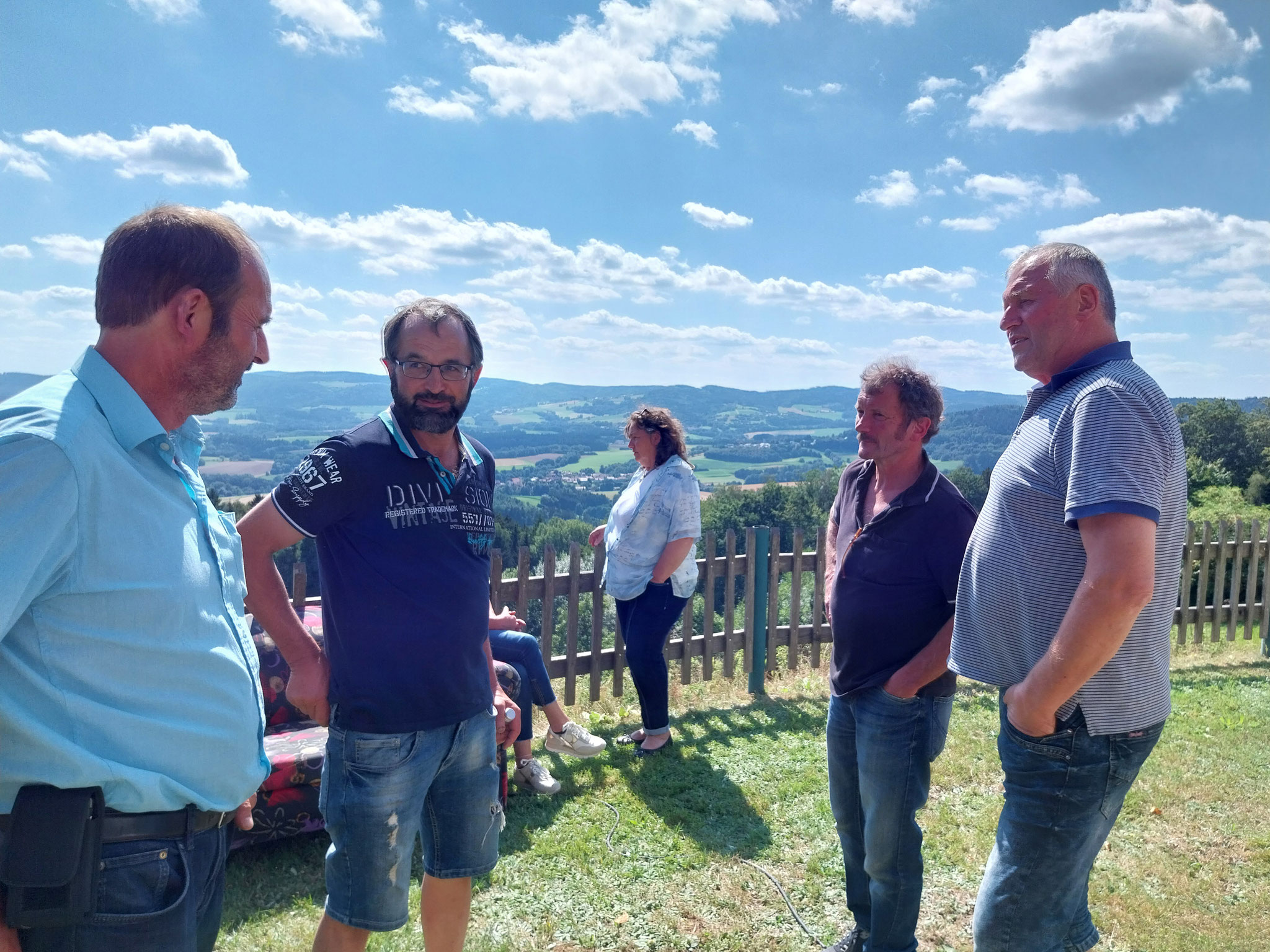 Austausch unter Bauern