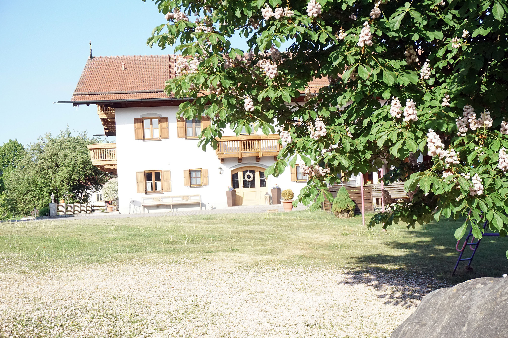 Blick auf das Wohnhaus