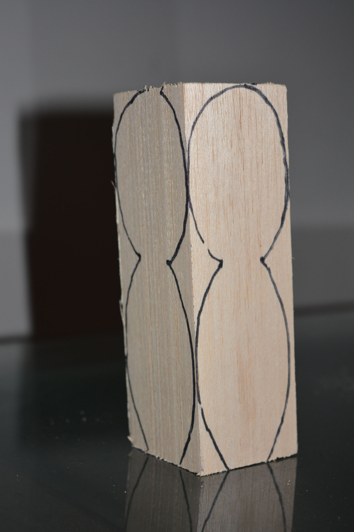 Owl stencil & ready to whittle