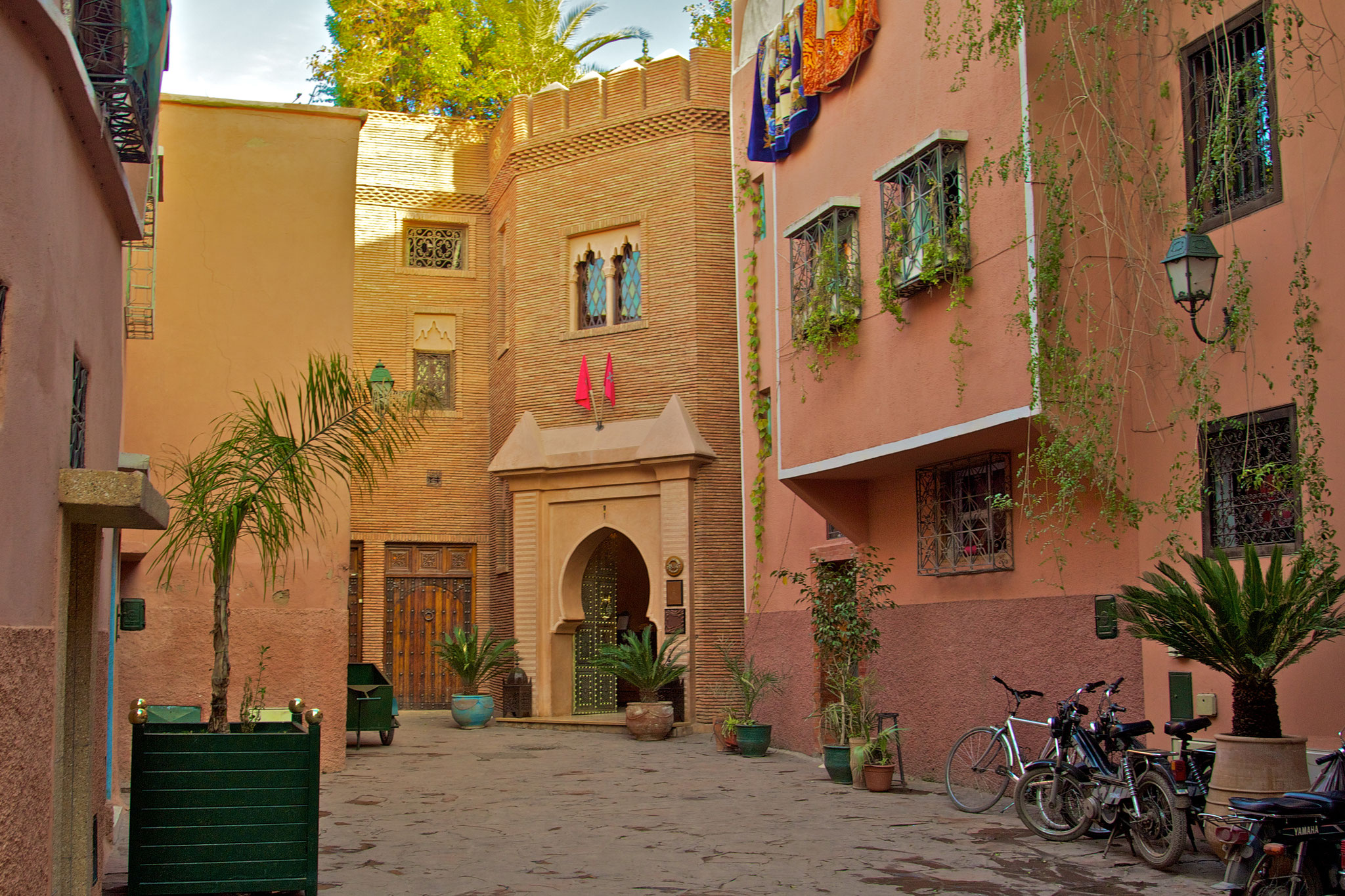 Entrance of a hotel in the Medina