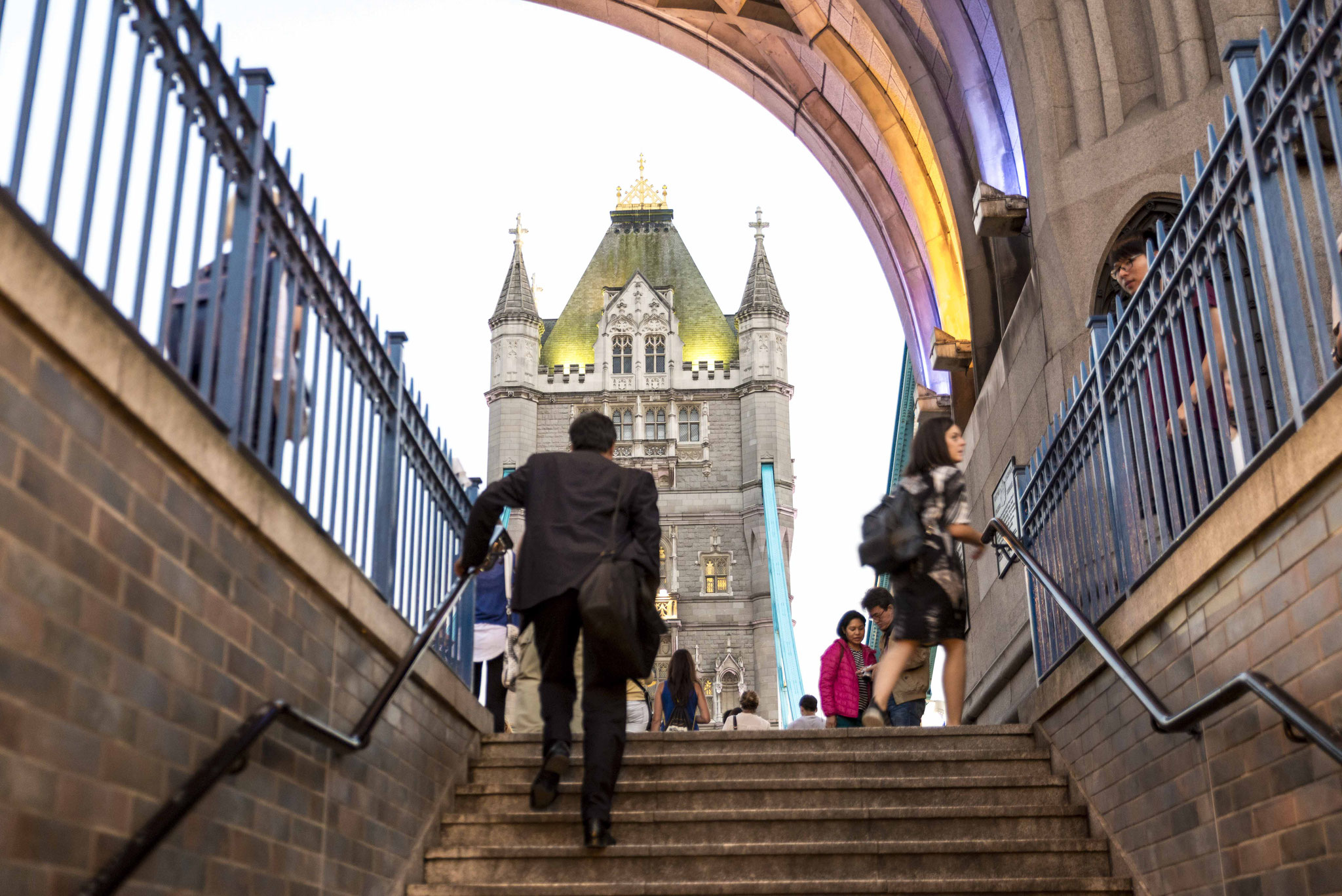 Aufgang zur Tower Bridge