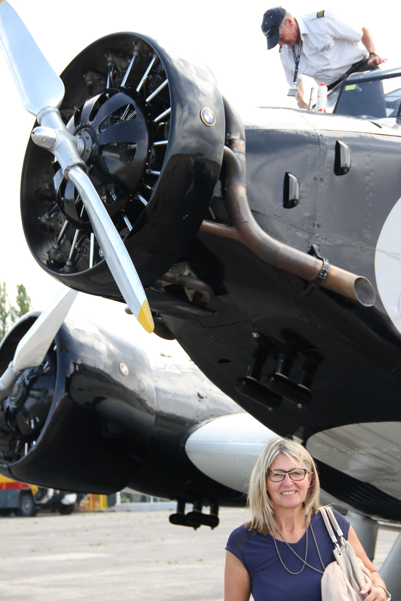 Fotoshooting mit JU52 und Brigitte