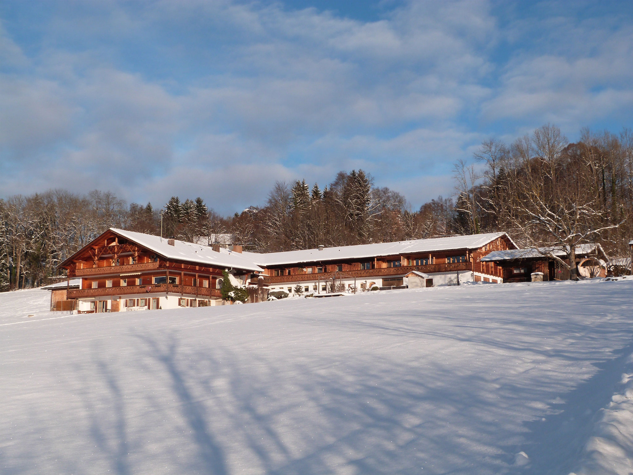 Der Georgihof im Schnee