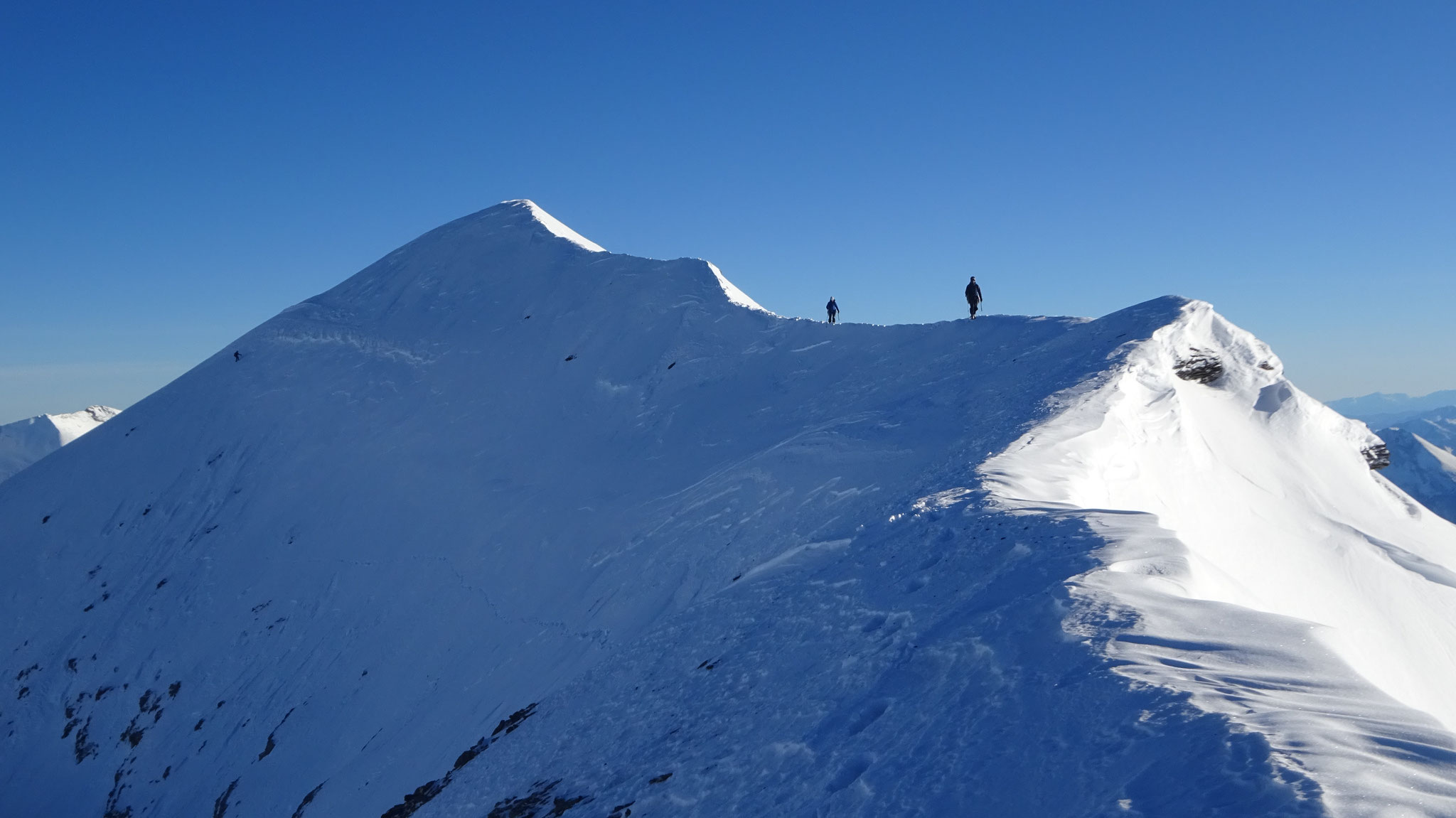 L'arête sommitale de la Pointe de Ronce