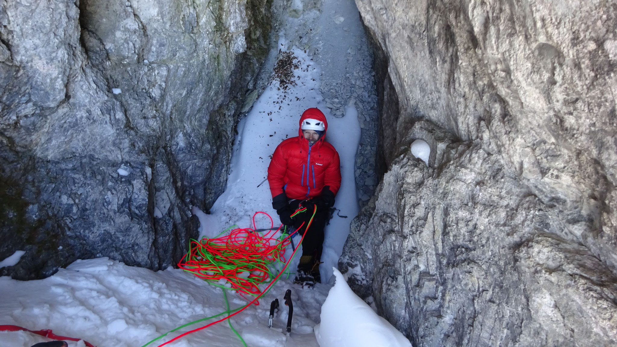 Relais confort - Alpinisme/Goulotte