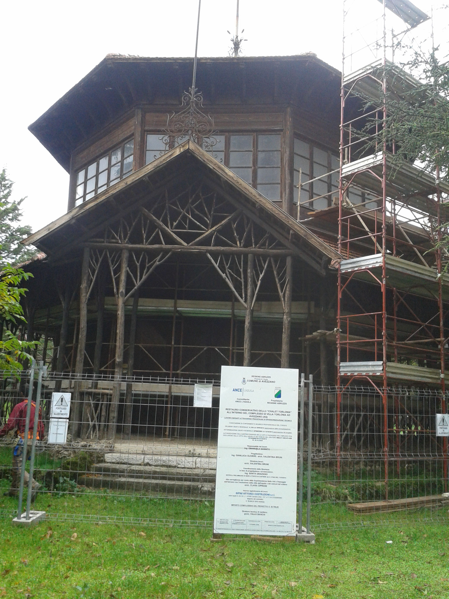 Restauro Chalet Torlonia in Avezzano (AQ)