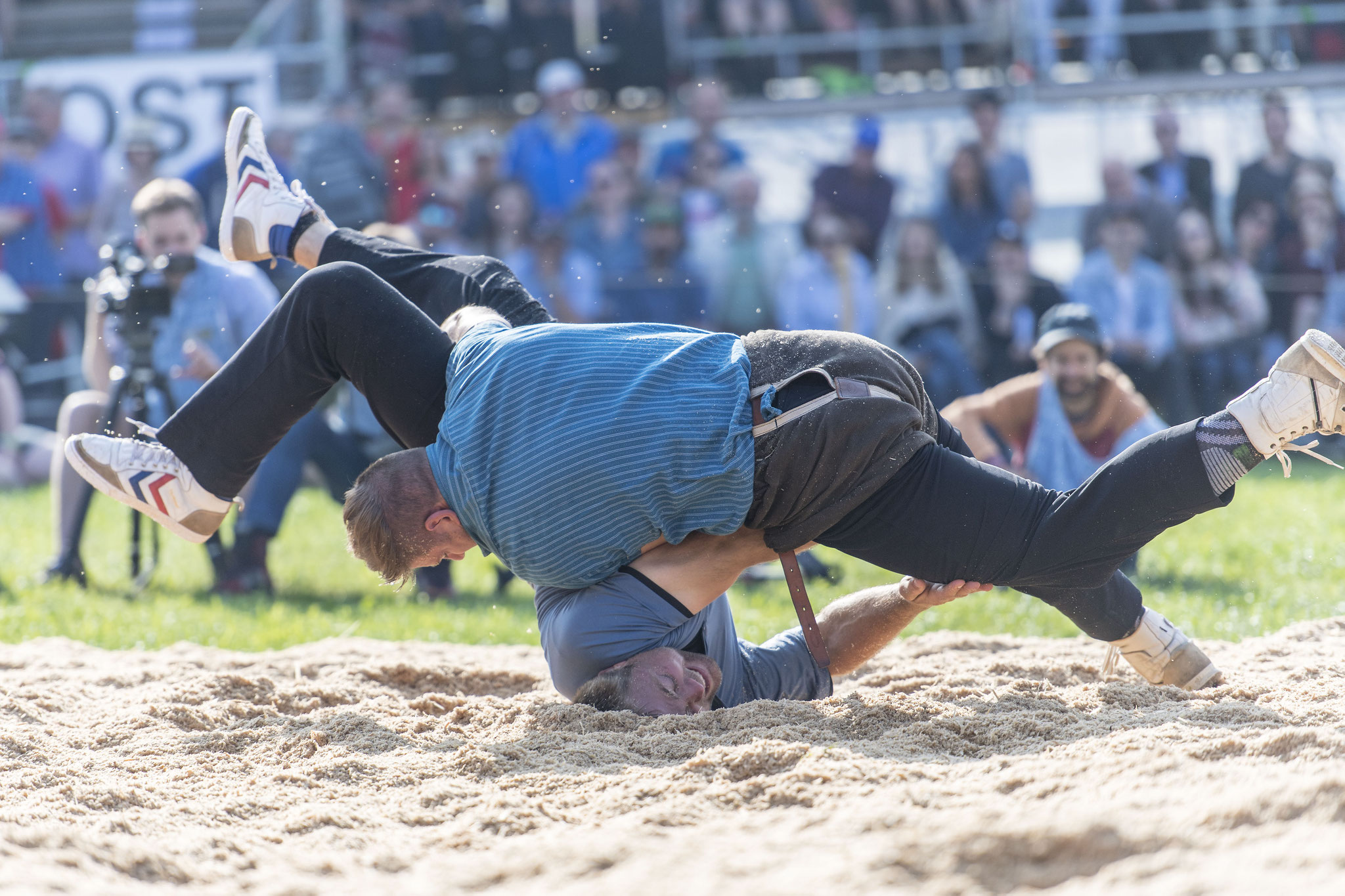 Mittelländisches Schwingfest 2018 mit Willy Graber (Foto: Rolf Eicher)