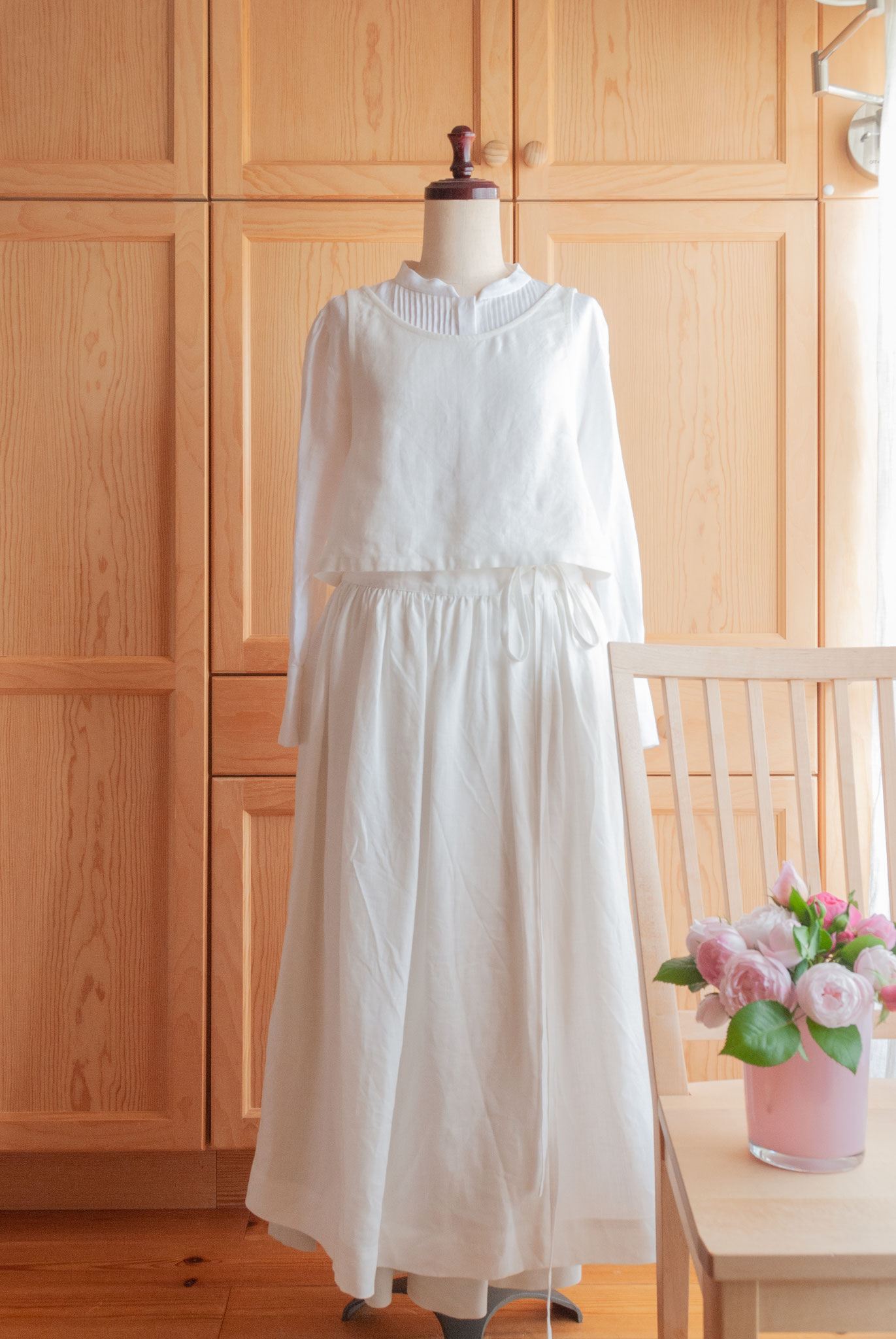 apron dress set B (#004 + #006) for sweets, Fleur*Fleur*