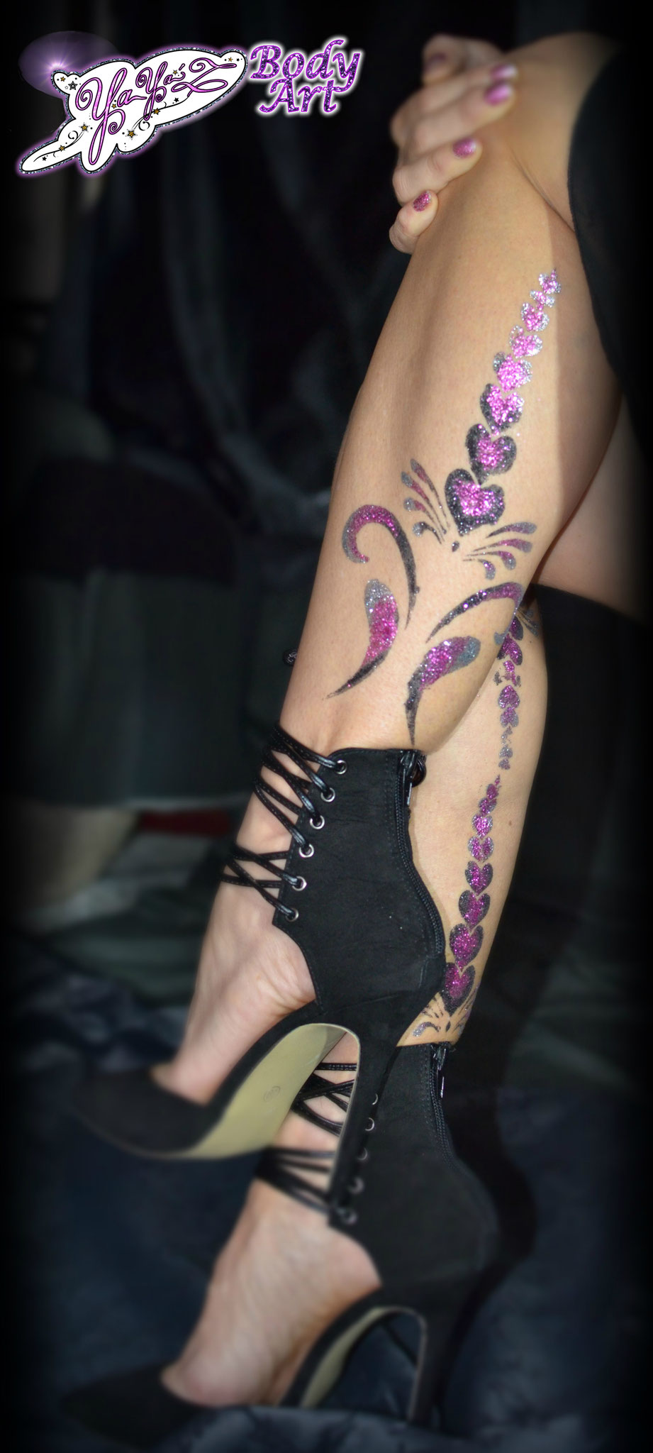 Tatouage paillettes _ YaYa'Z Body Art