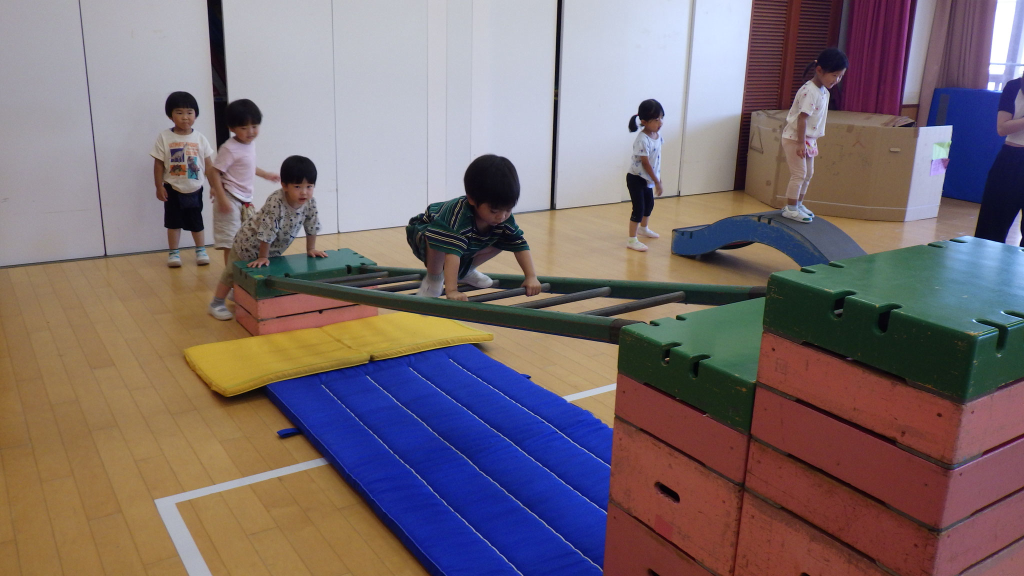 7月9日　以前は登れなかったのですが、練習して登れるようになりました！