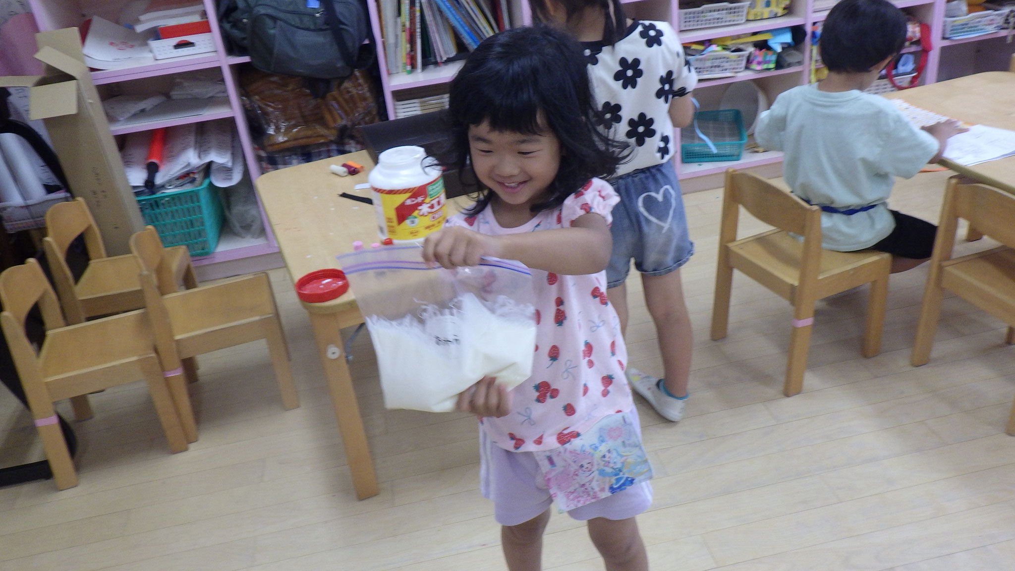 7月9日　冷たいな～！！食べるのが楽しみだね☺