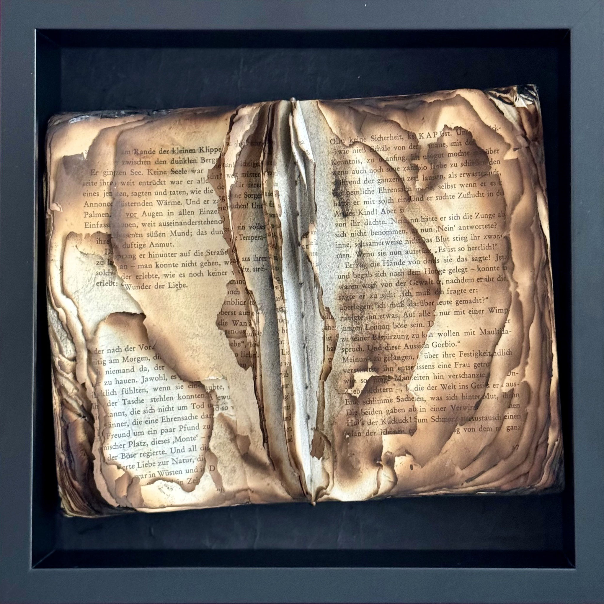 Where you burn books ... (27x27x5 cm)