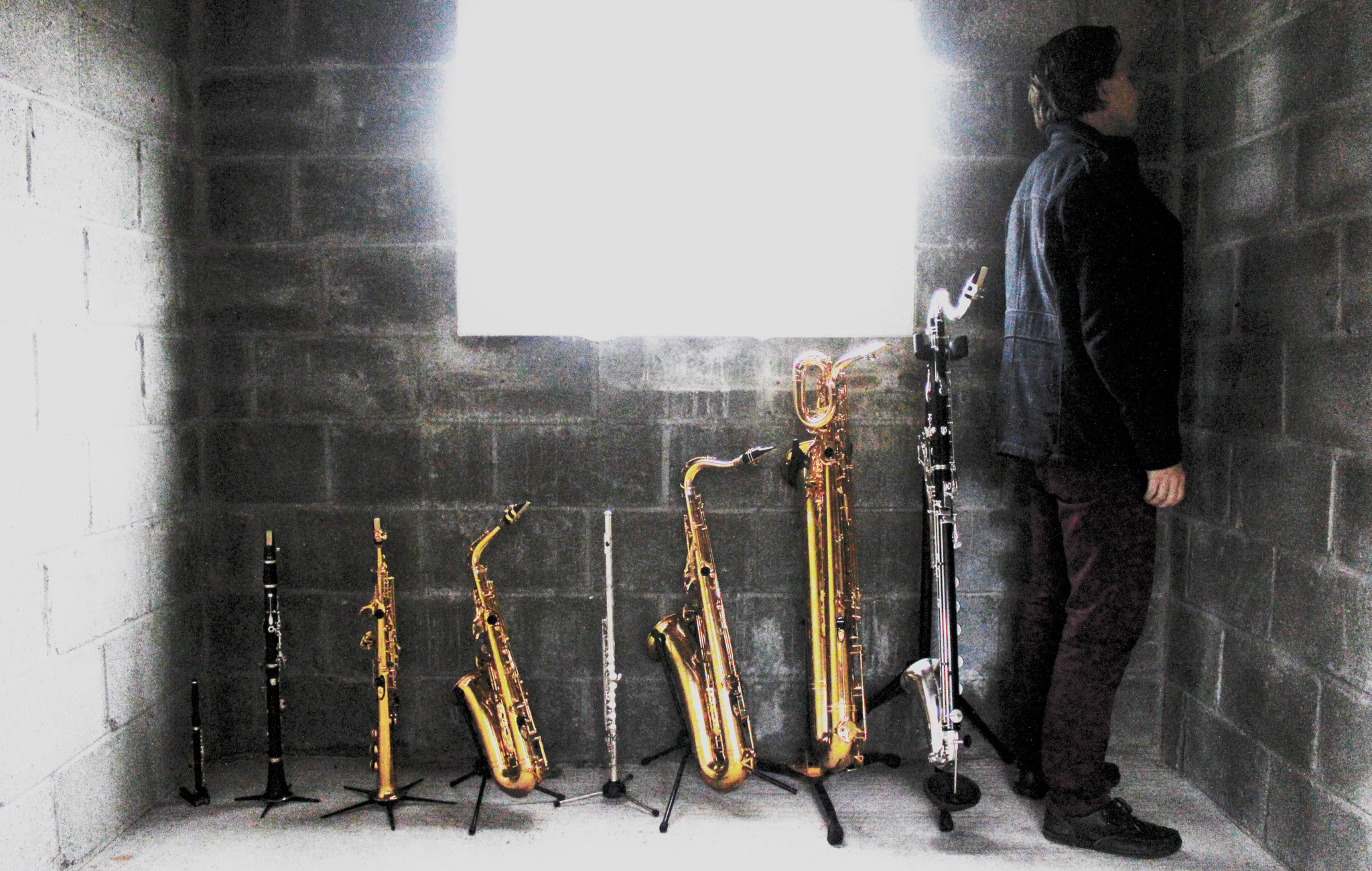 Evolution of the woodwind player. Self-portrait, 2015