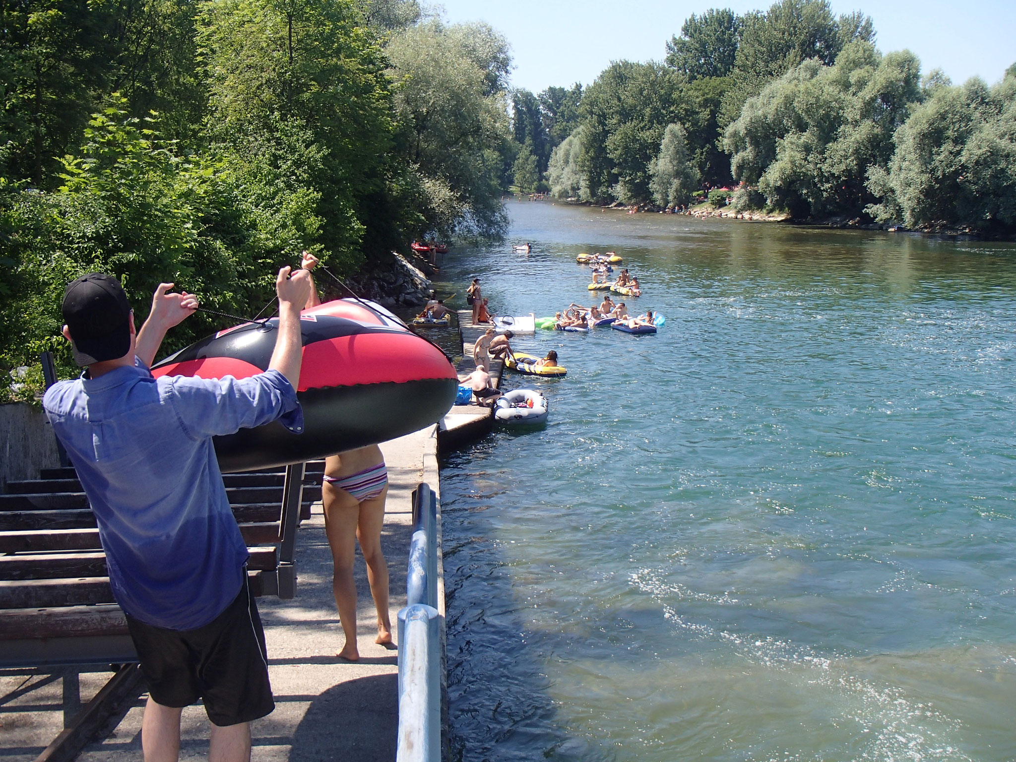 limmat kayakfun schlauchboot kajak mieten