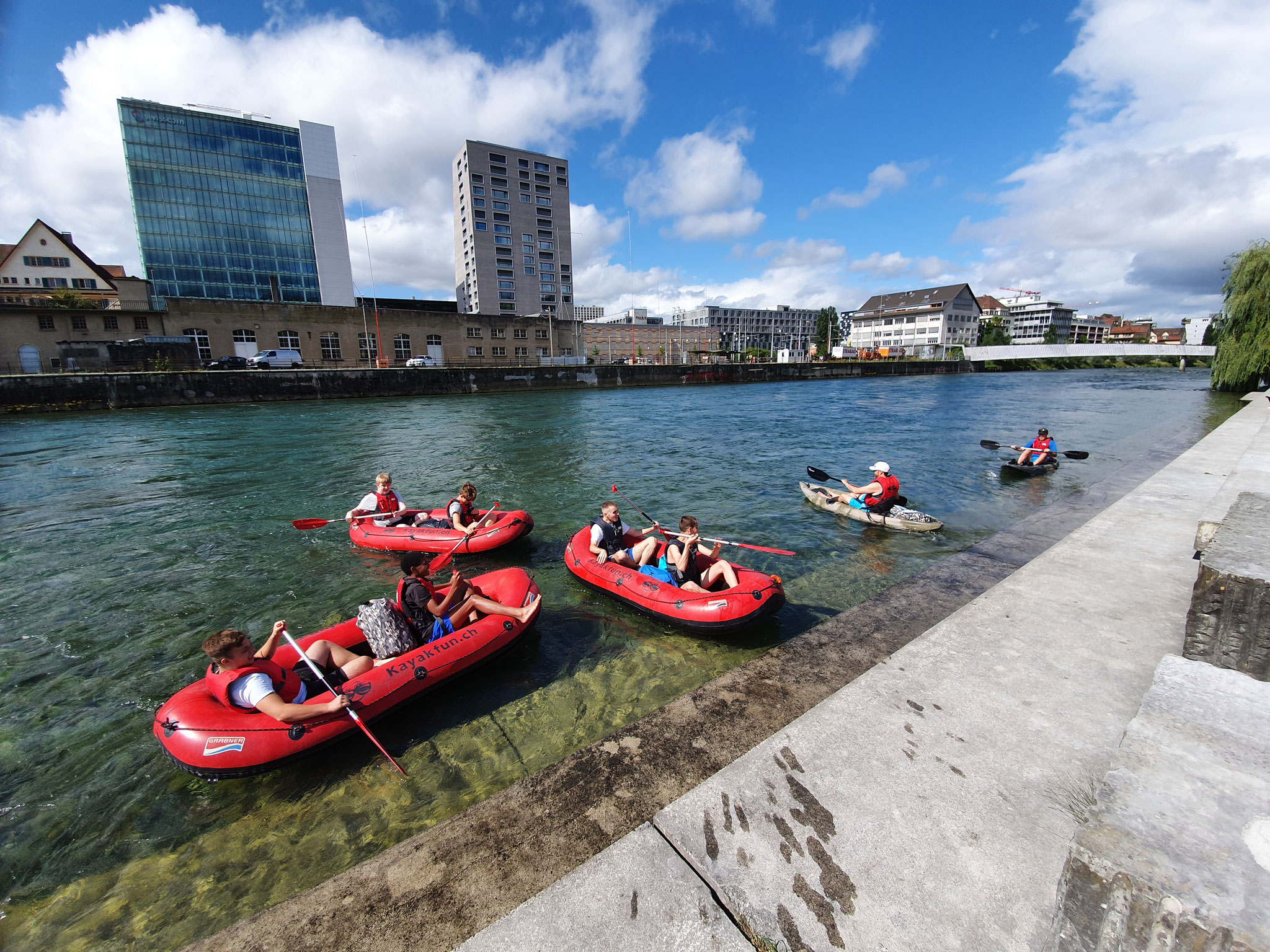 limmat kayakfun schlauchboot kajak mieten