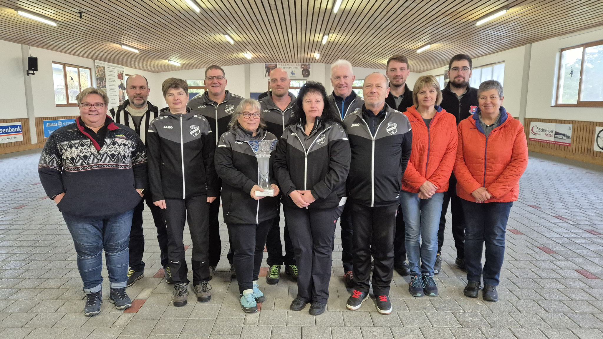 Kreispokal Mixed Winter 2024/25: 1. FC Teugn II, 2. FC Teugn I, 3. ESC Berching I