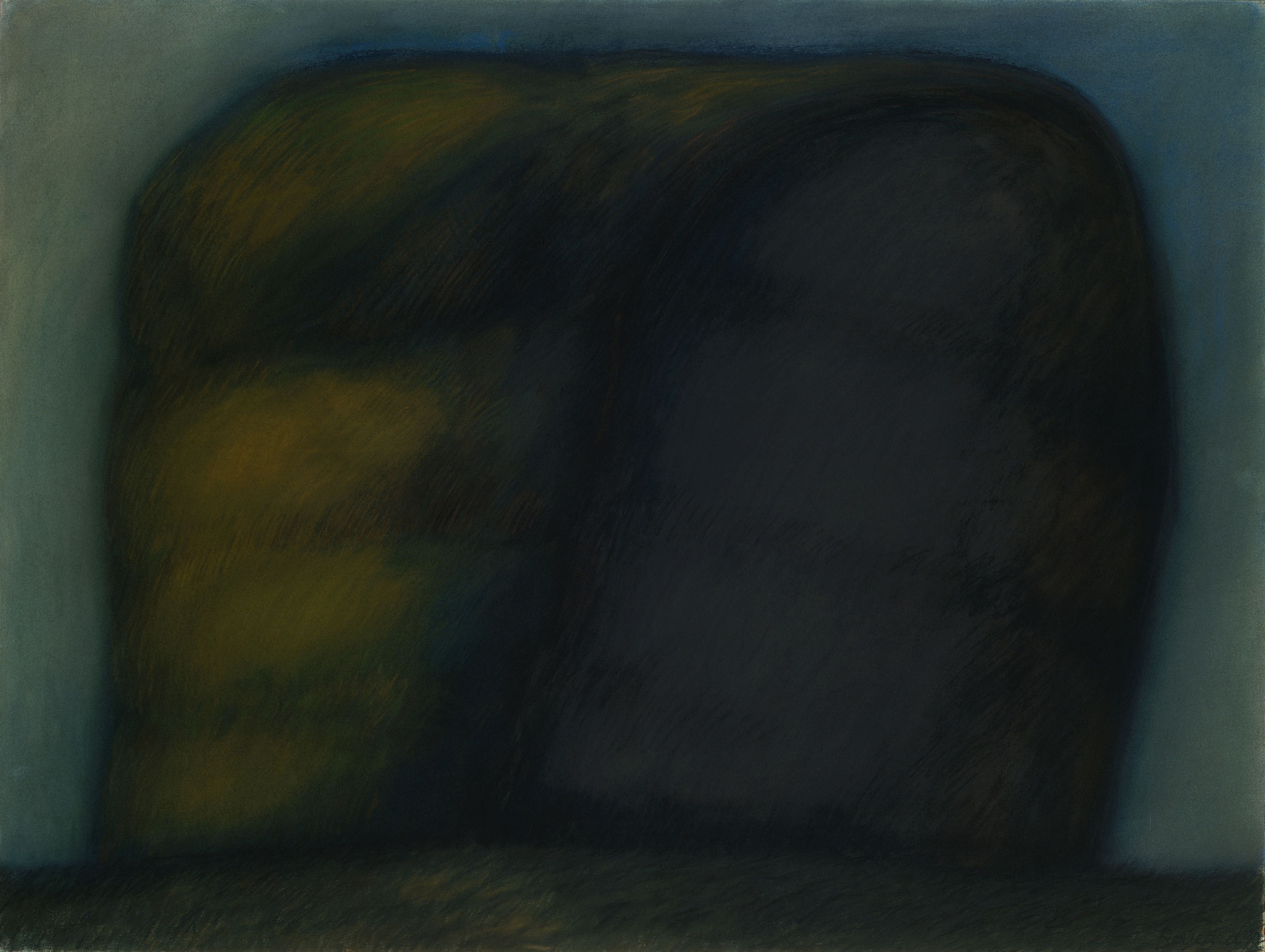 1992. 120 x 160 cm. Pastel sur papier préparé marouflé sur toile.