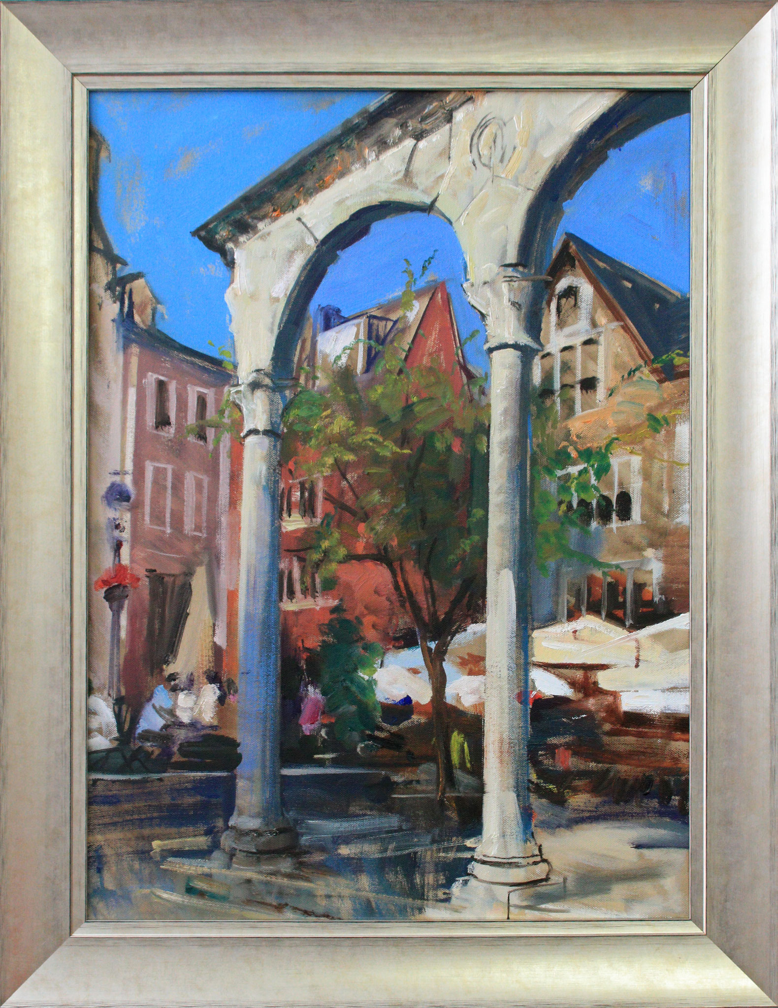 "Aachen - Hof", 50 cm x 70 cm