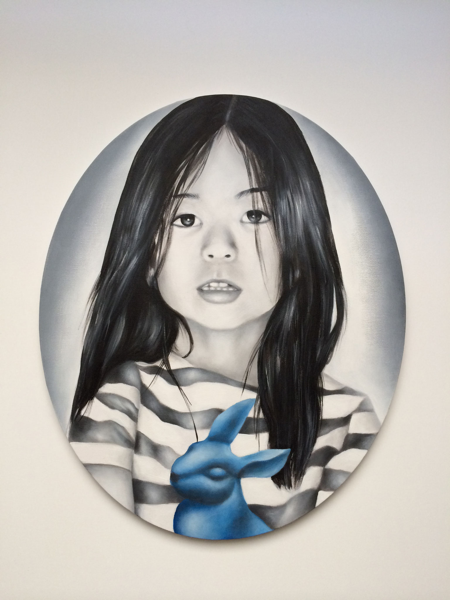 THE BLUE RABBIT, acrylic on canvas,  60 x 50 cm, 2014