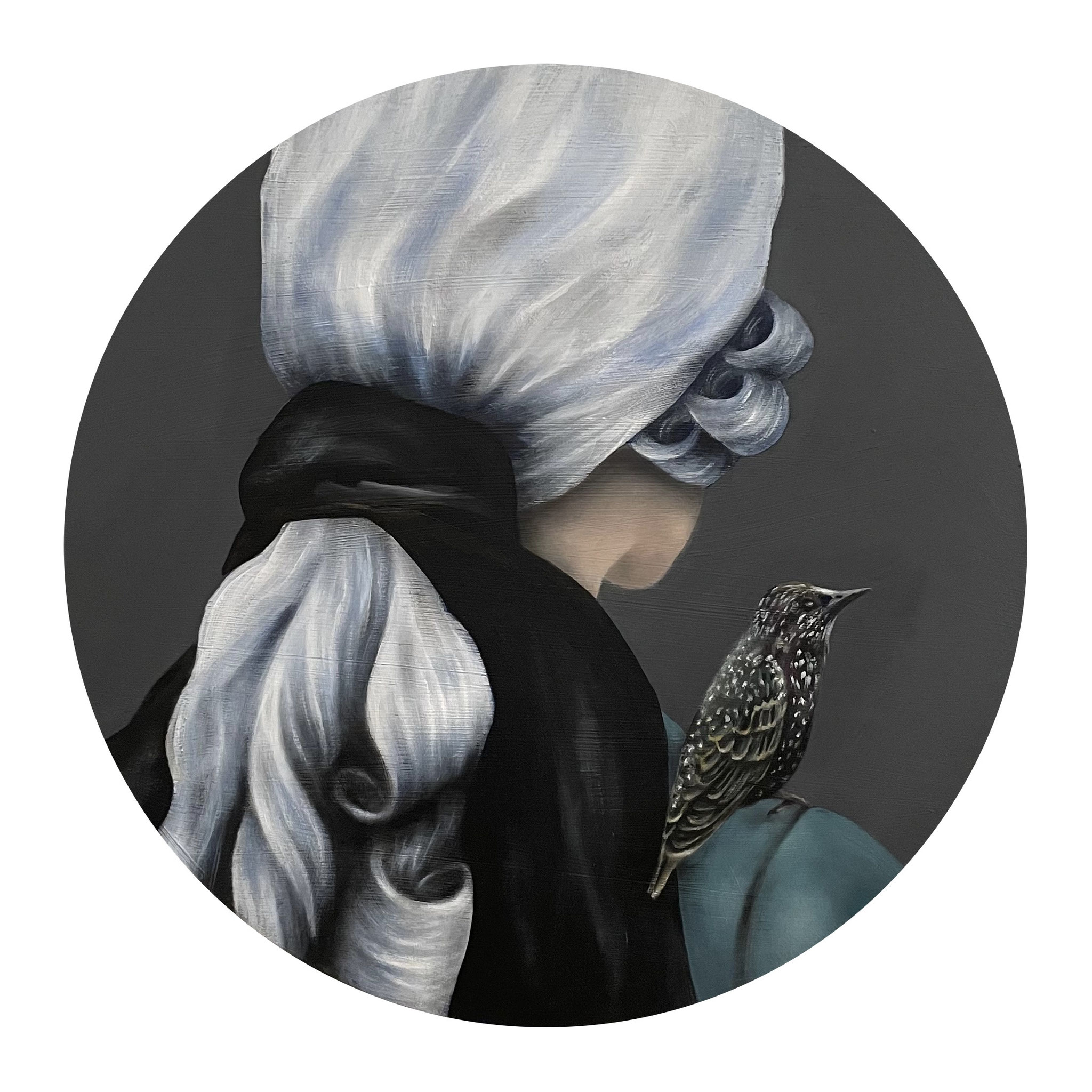 STAR, acrylic on canvas, 50 cm diameter, 2024