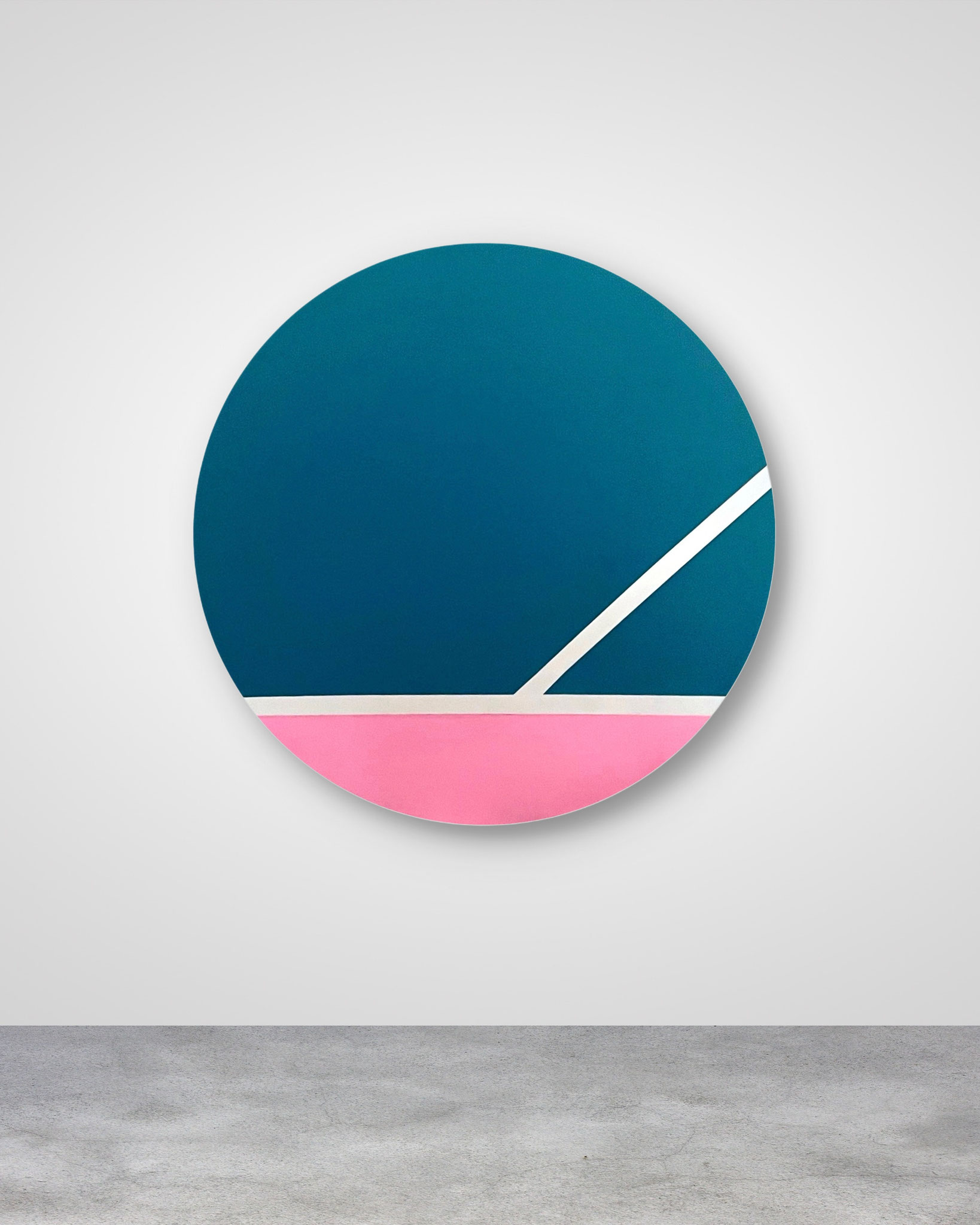 JEU XI, Acrylic on canvas, 150 cm diameter, 2024