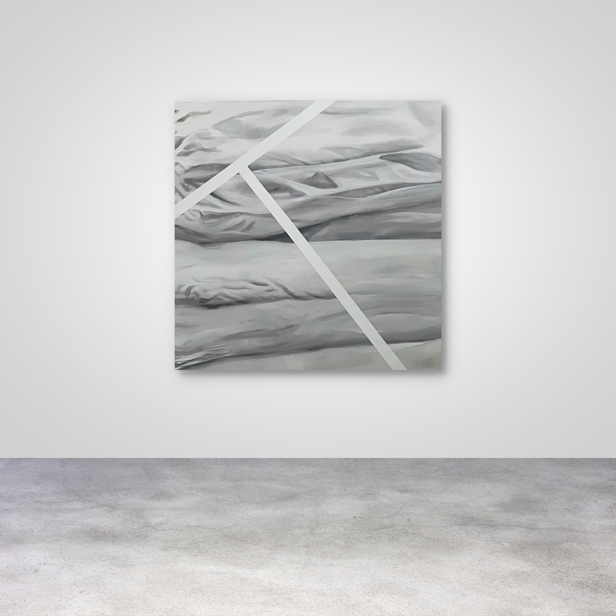 JEU X, Acrylic on canvas, 120 x 120 cm diameter, 2024