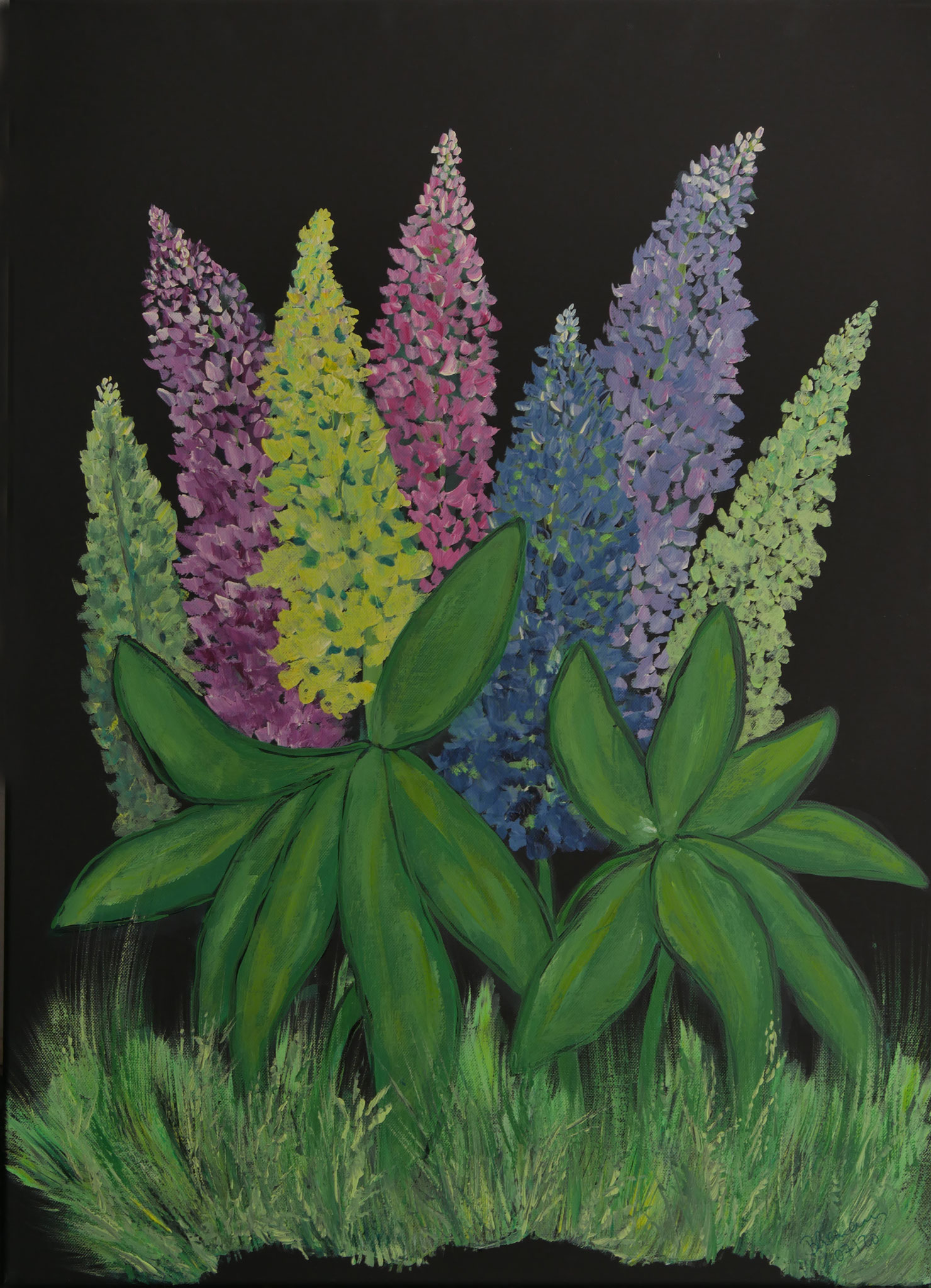 WVZ 574 Lupinen 2020 Acryl 50x70