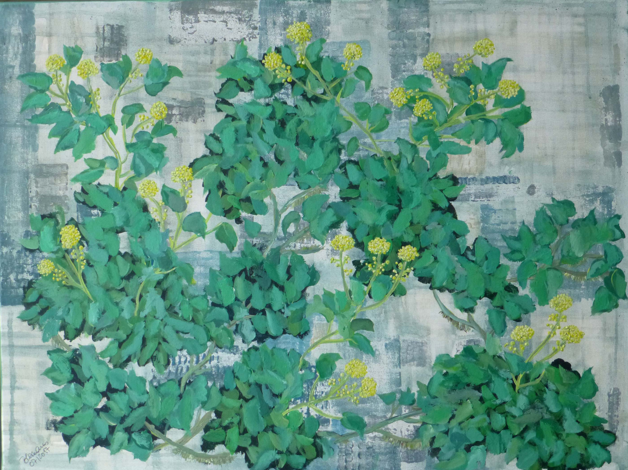 WVZ 471 2017 Strauchefeu Acryl 60x80 verk